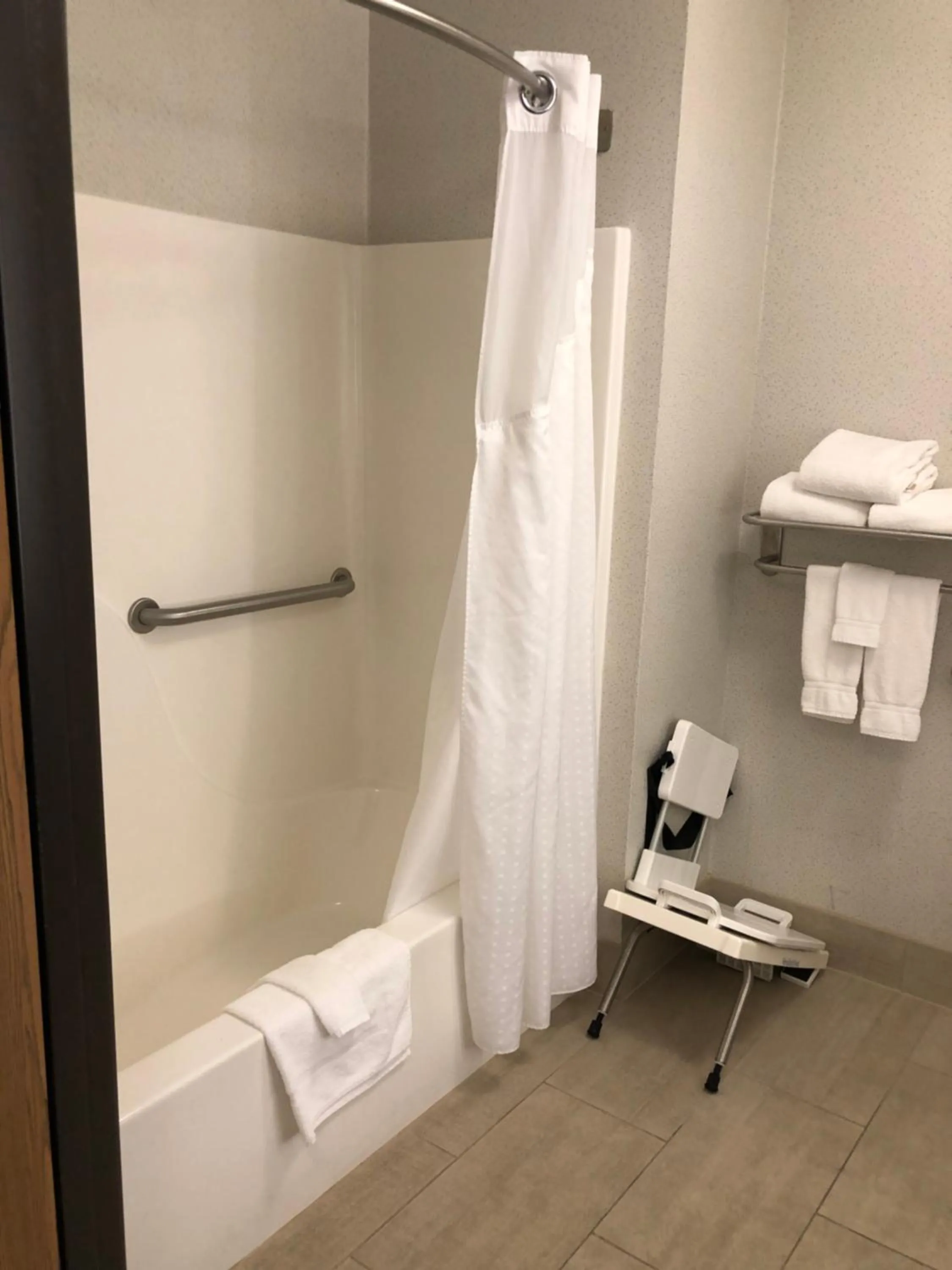 Shower in Holiday Inn Express Mt. Vernon by IHG