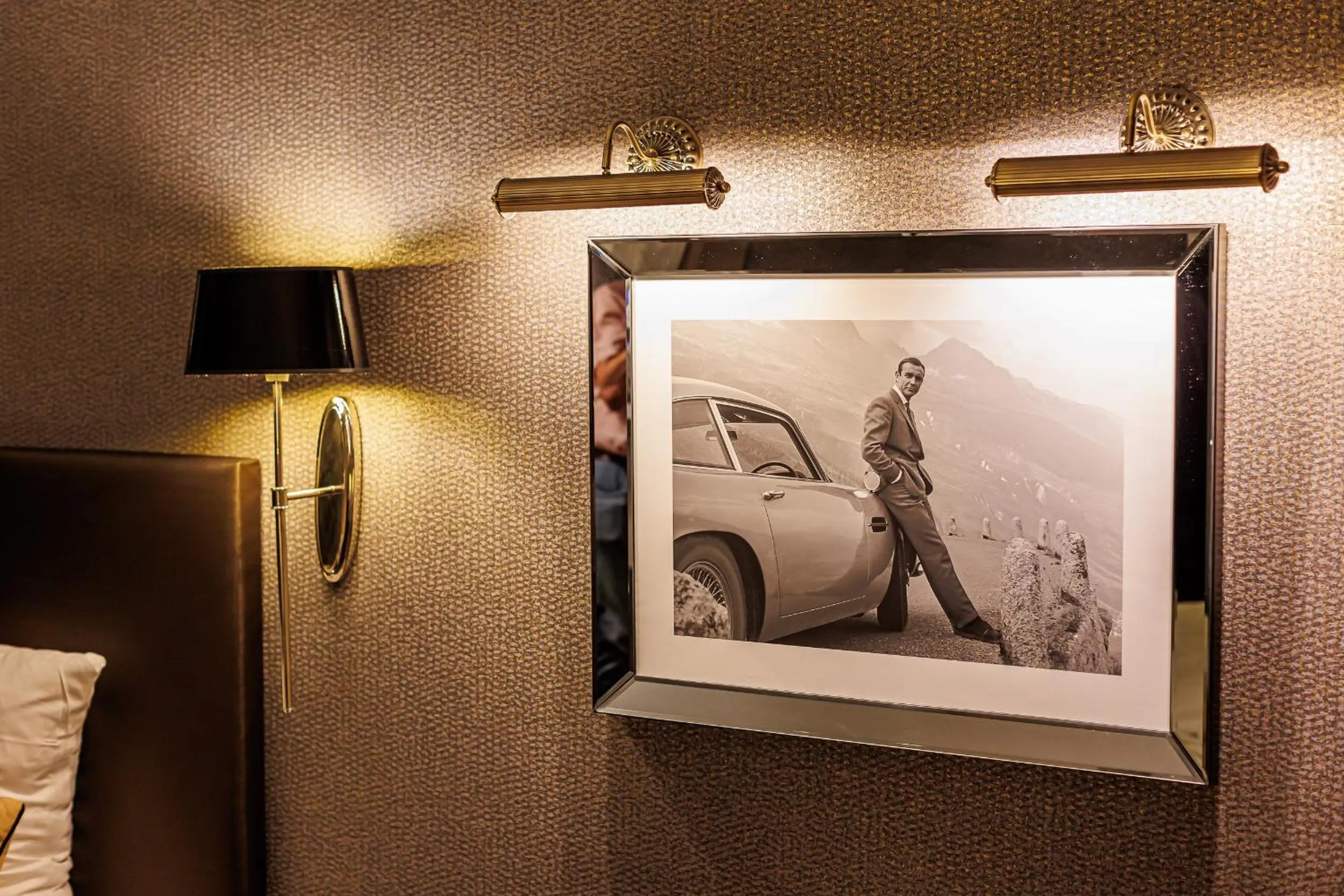 Decorative detail, Bed in Grand Hotel Alkmaar