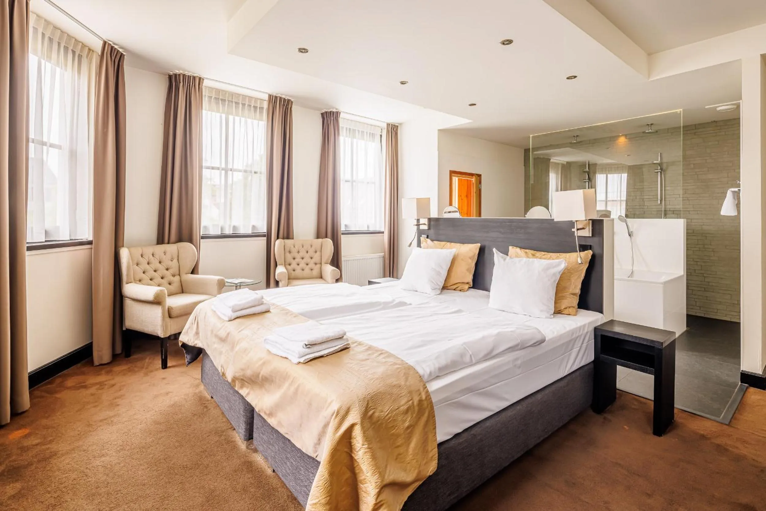 Bed in Grand Hotel Alkmaar