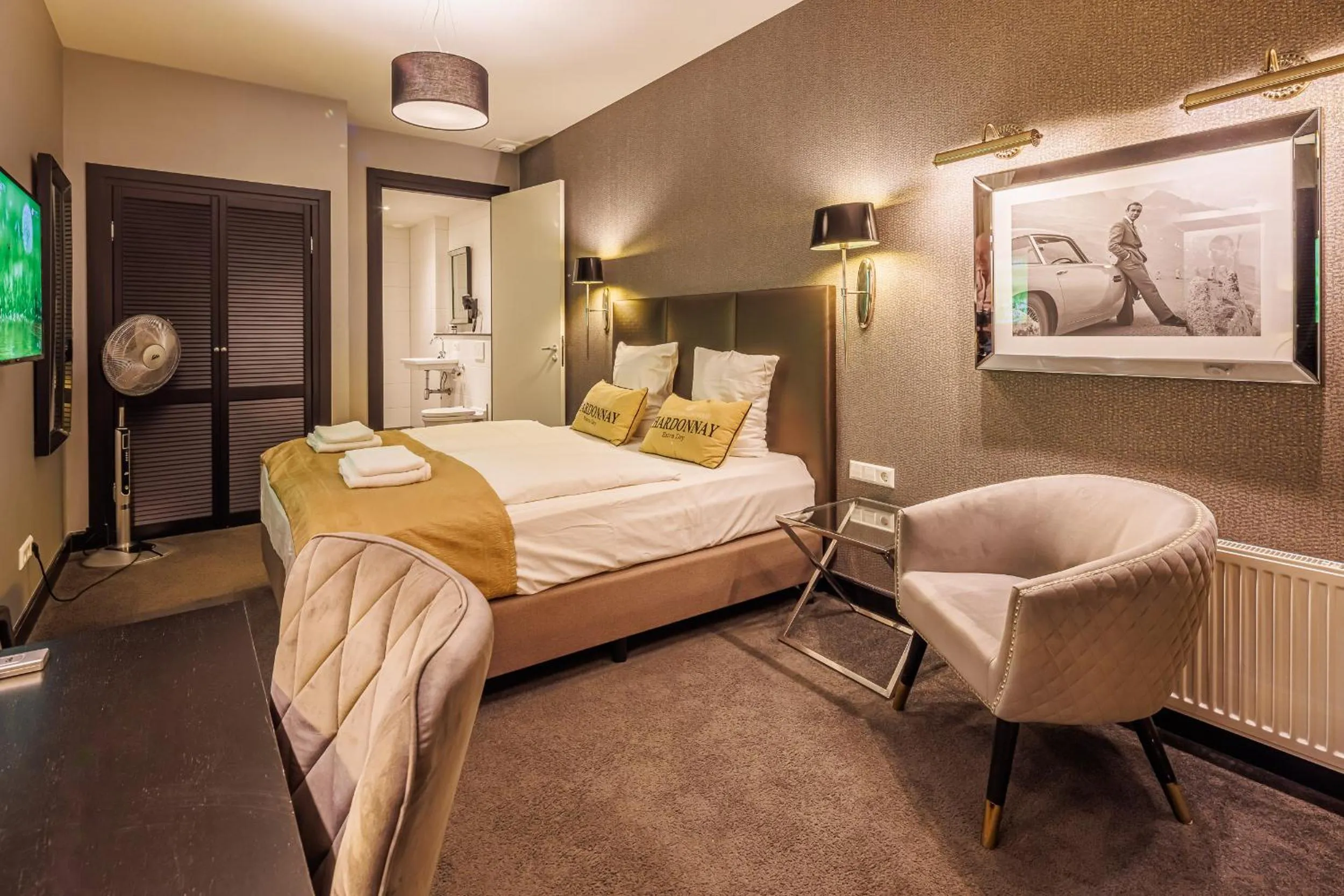 Bed in Grand Hotel Alkmaar