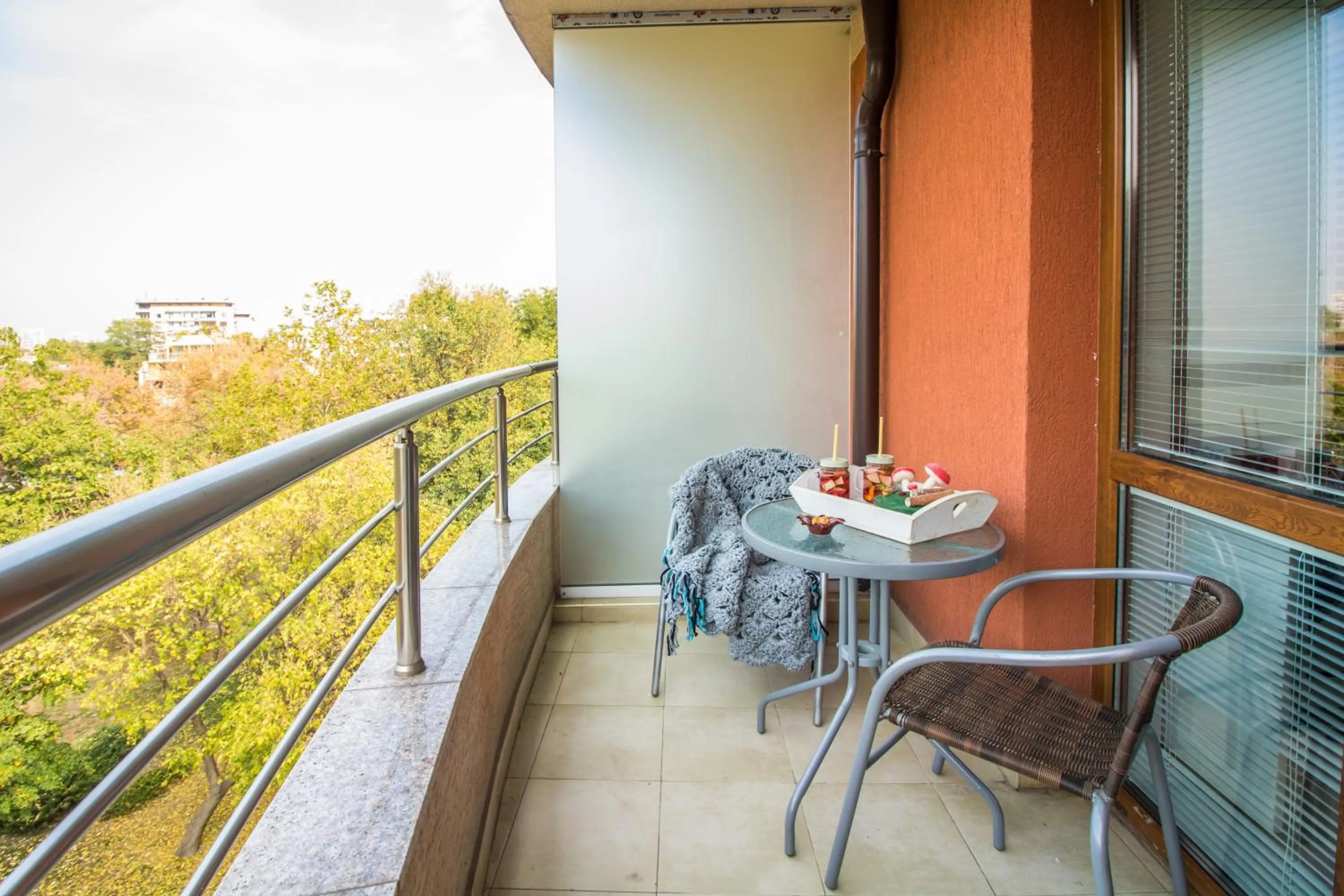 Balcony/Terrace in Domus Apartments Old Town with Garage