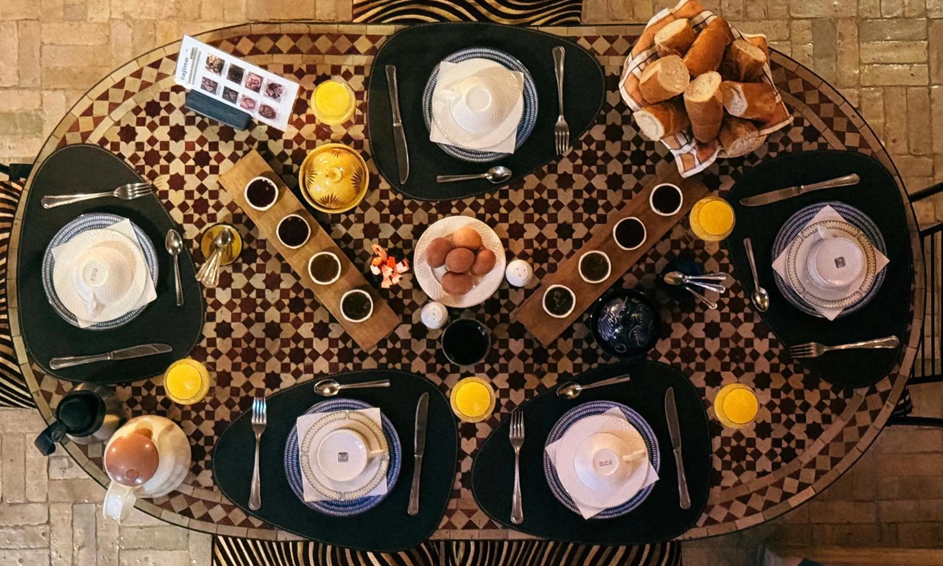 Food and drinks in Riad Lapis-lazuli