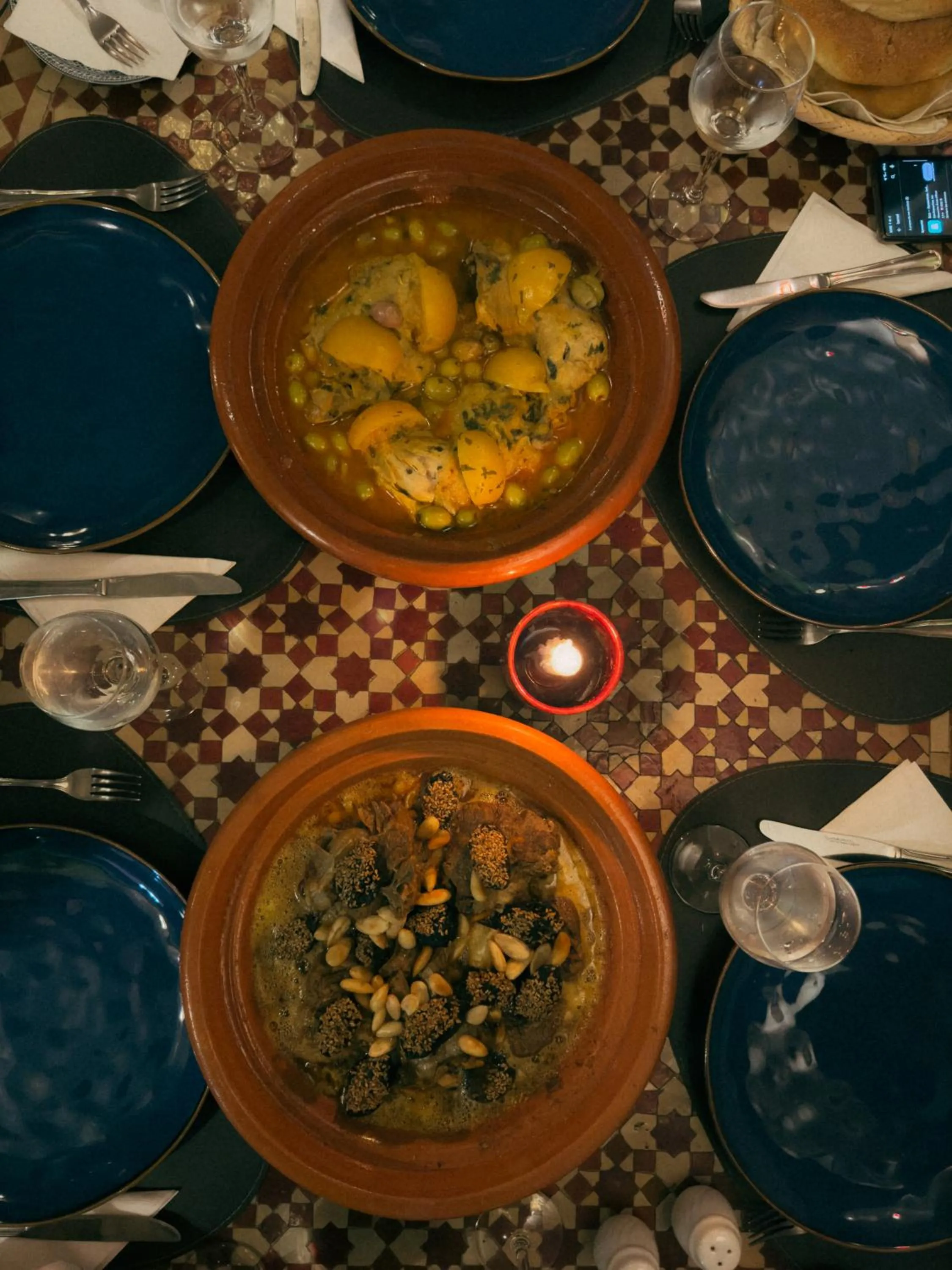 Restaurant/places to eat in Riad Lapis-lazuli