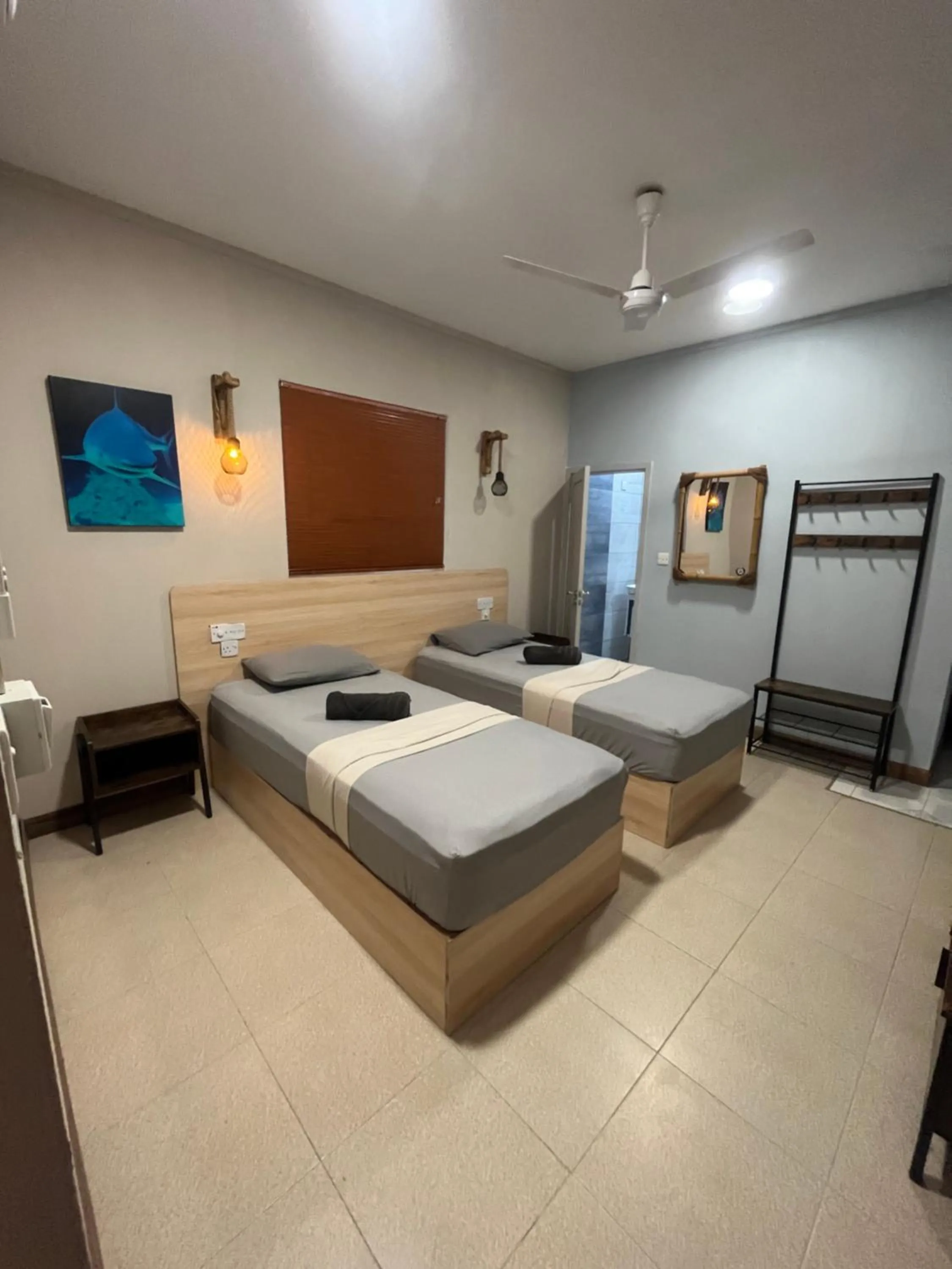 Bedroom, Bed in Dive Villa Thoddoo