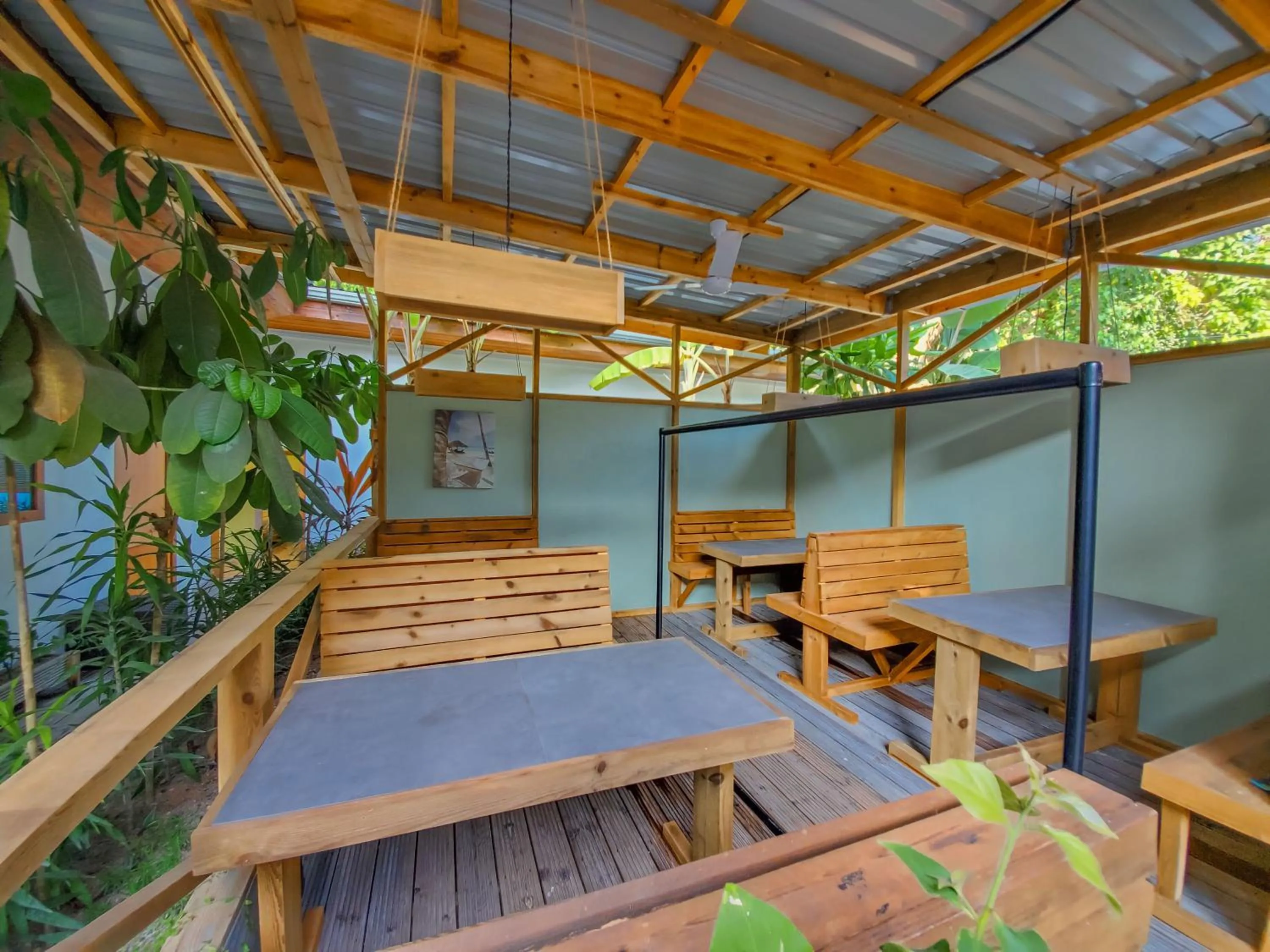Patio in Dive Villa Thoddoo