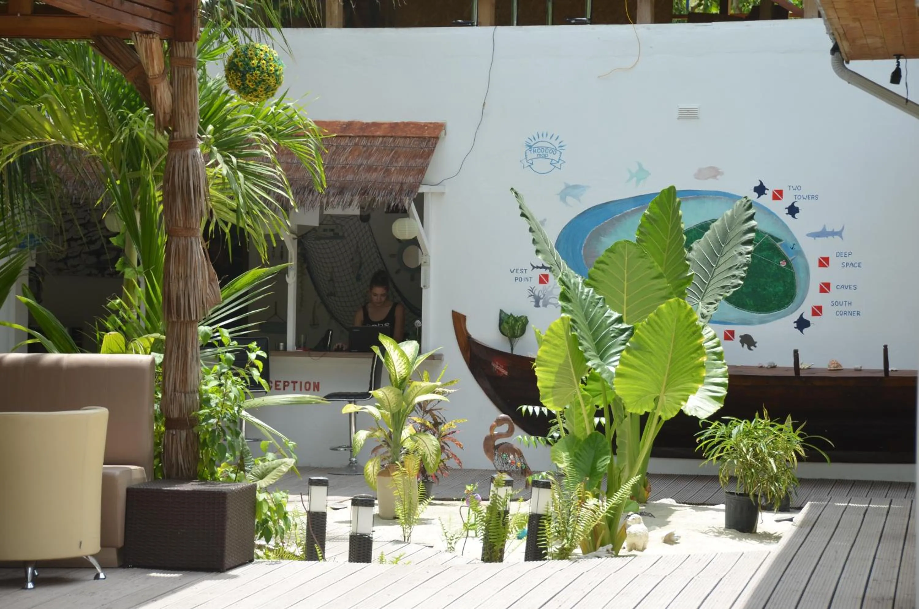 Lobby or reception in Dive Villa Thoddoo