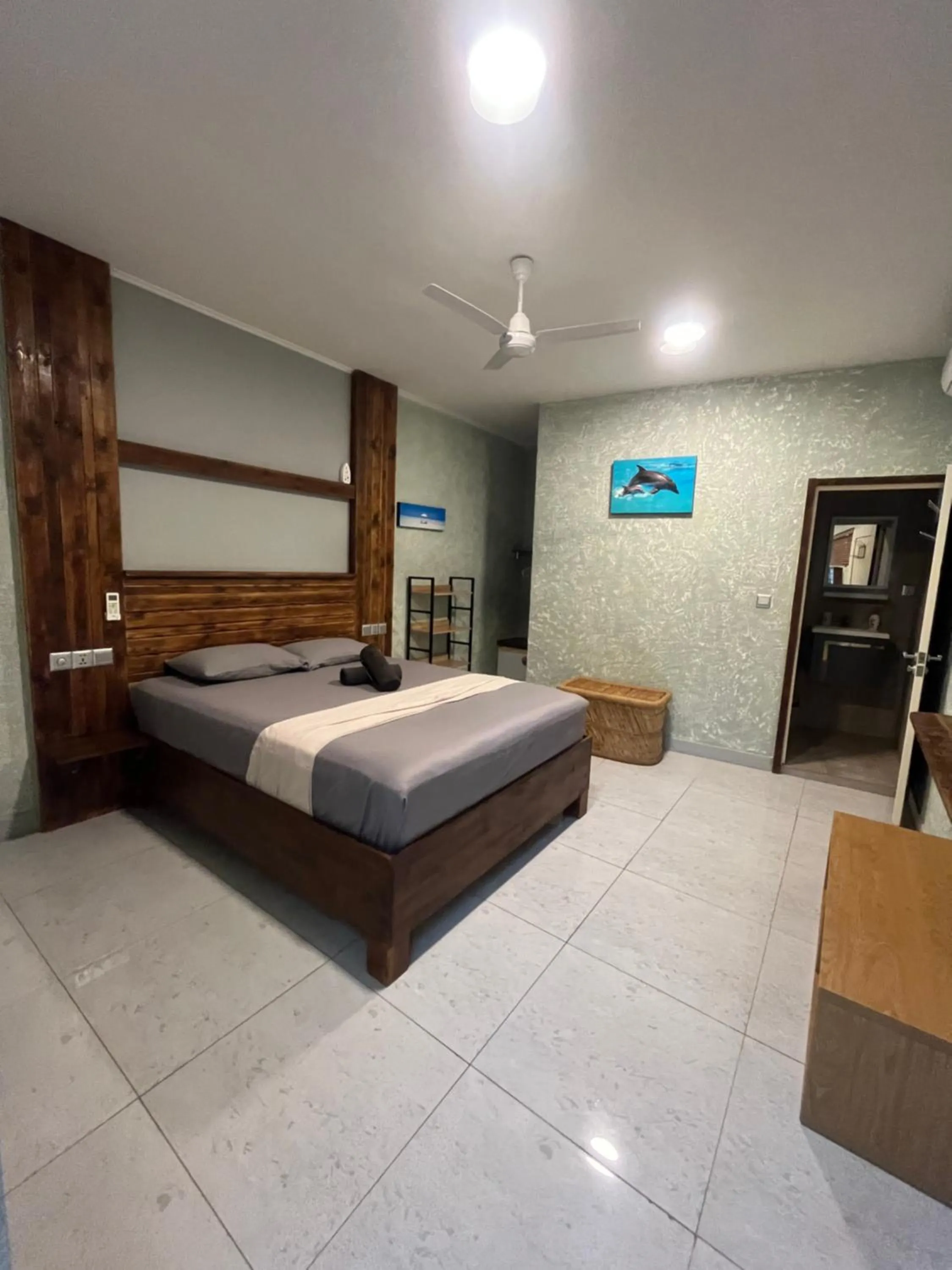 Bedroom, Bed in Dive Villa Thoddoo