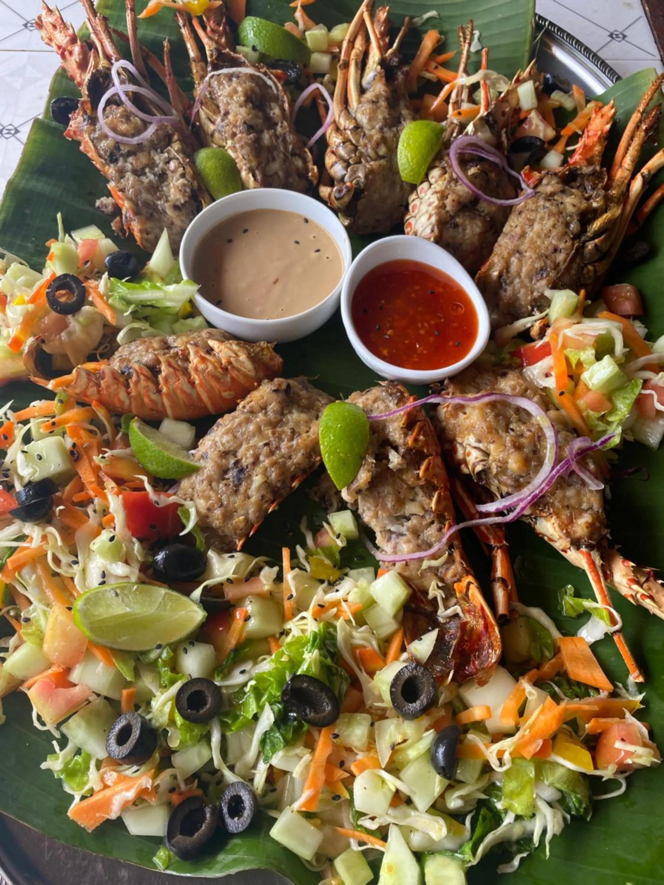 Food in Dive Villa Thoddoo