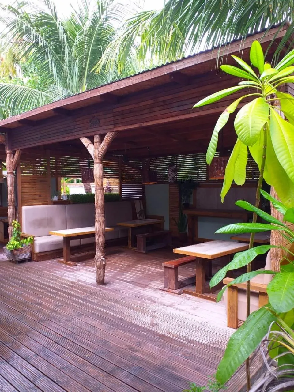 Garden in Dive Villa Thoddoo