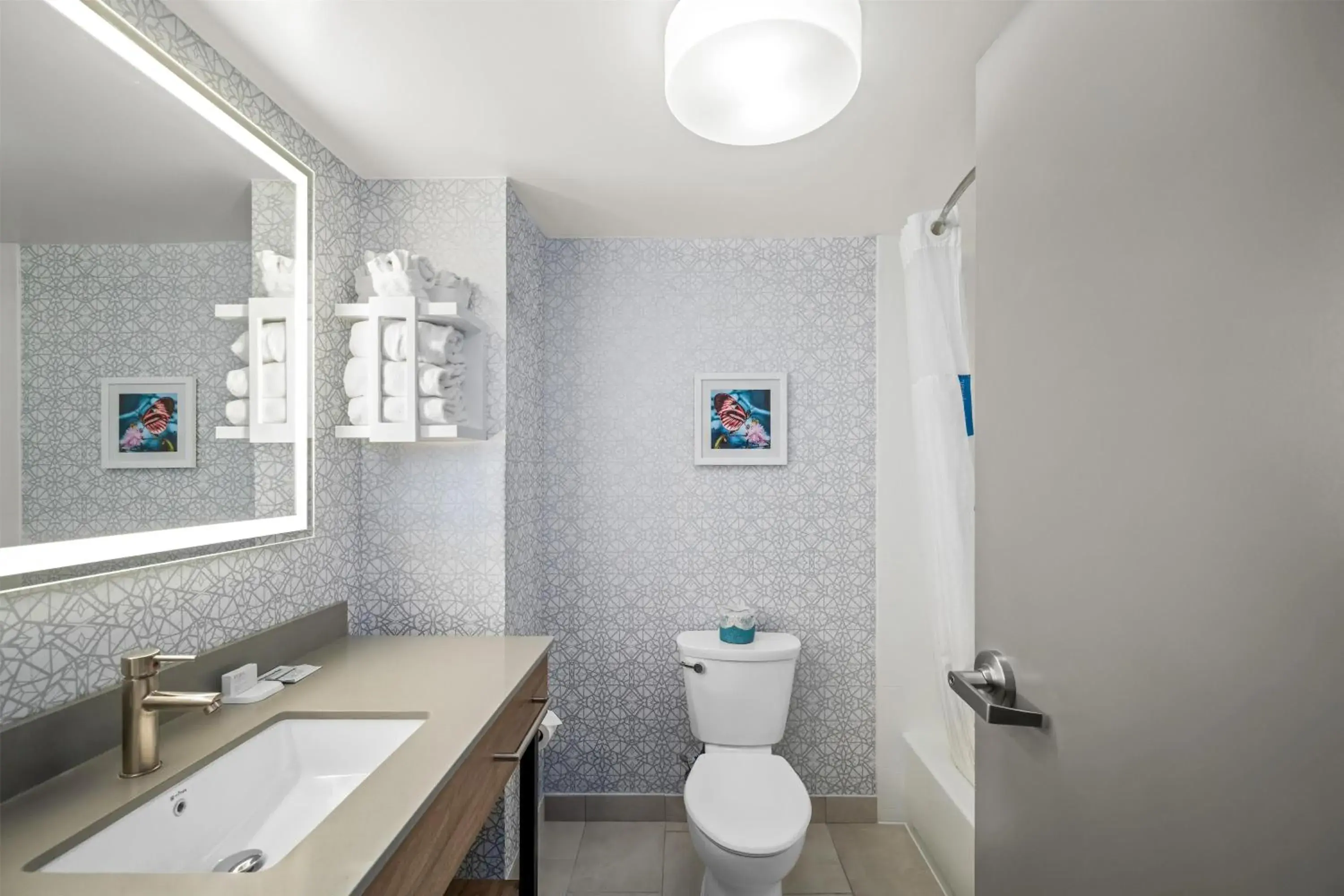 Bathroom in Hampton Inn & Suites Ft. Lauderdale/West-Sawgrass/Tamarac, FL Bathroom in Hampton Inn & Suites Ft. Lauderdale/West-Sawgrass/Tamarac, FL