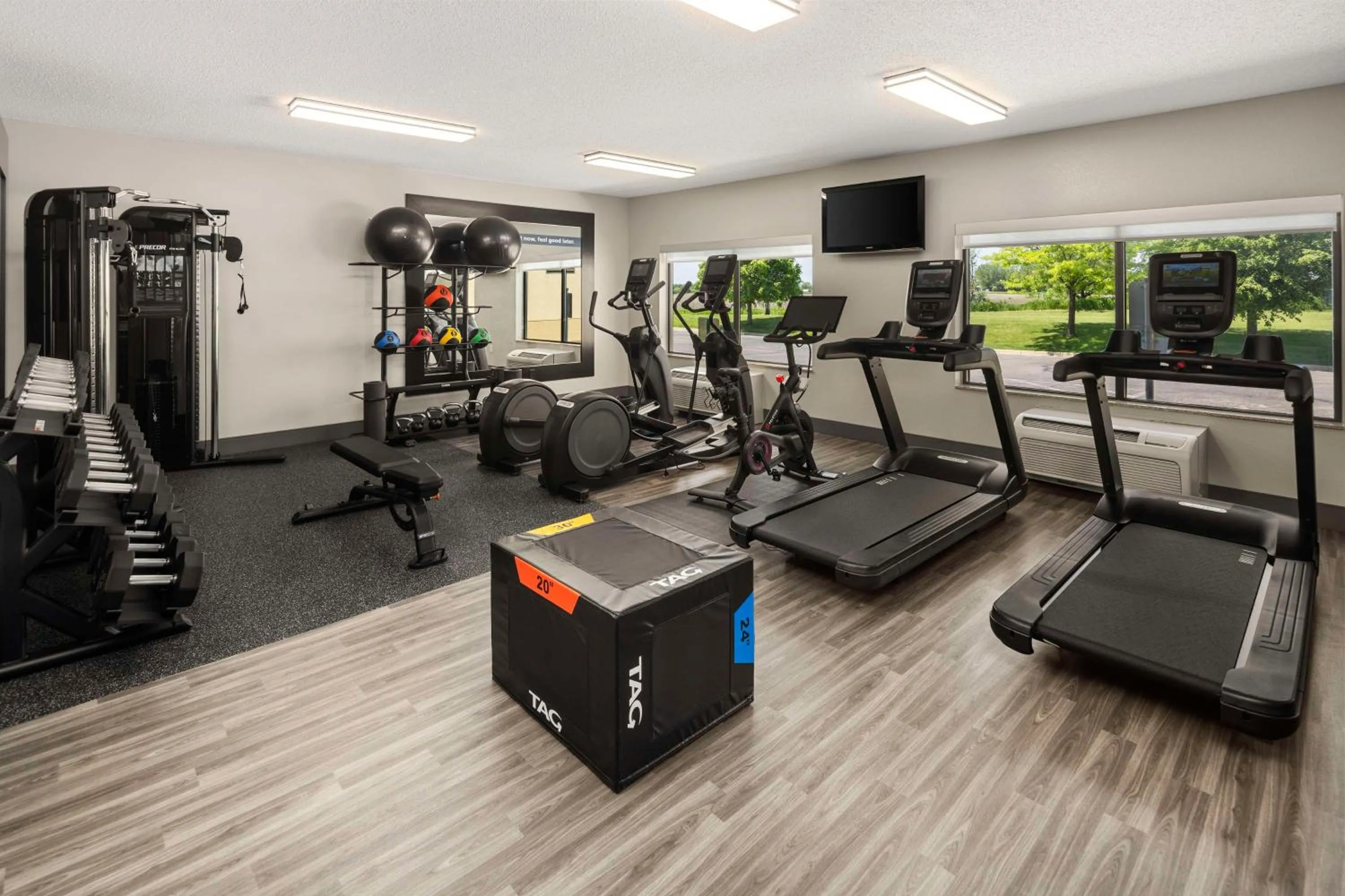 Fitness centre/facilities in Hampton Inn Fairmont
