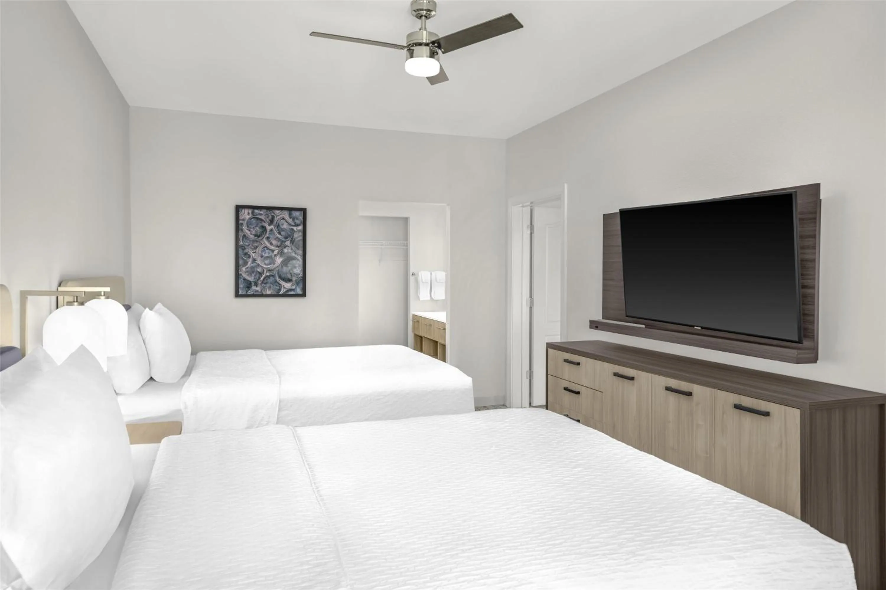 Bed in Homewood Suites by Hilton Fayetteville