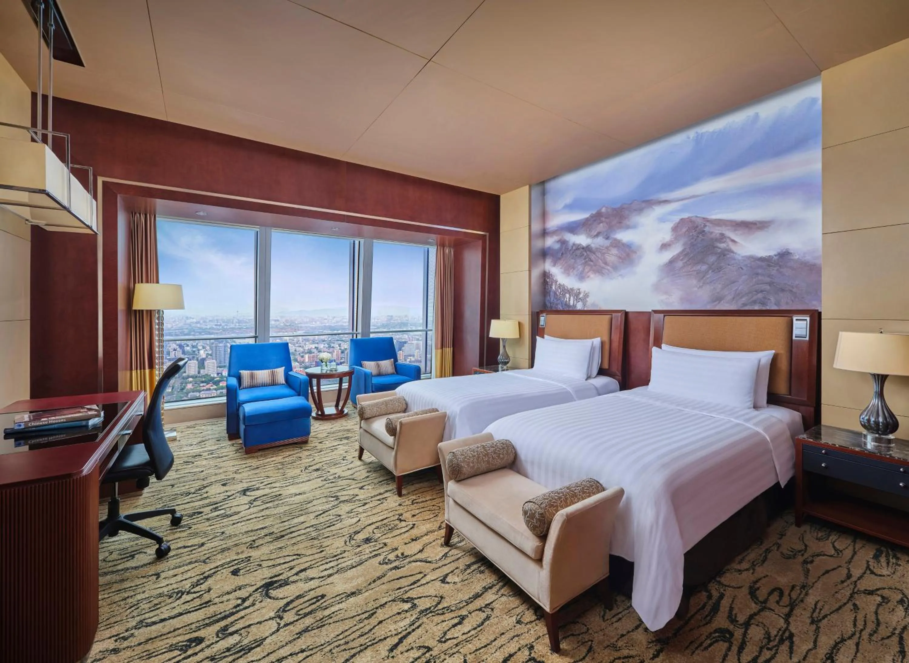 Bed in China World Summit Wing, Beijing