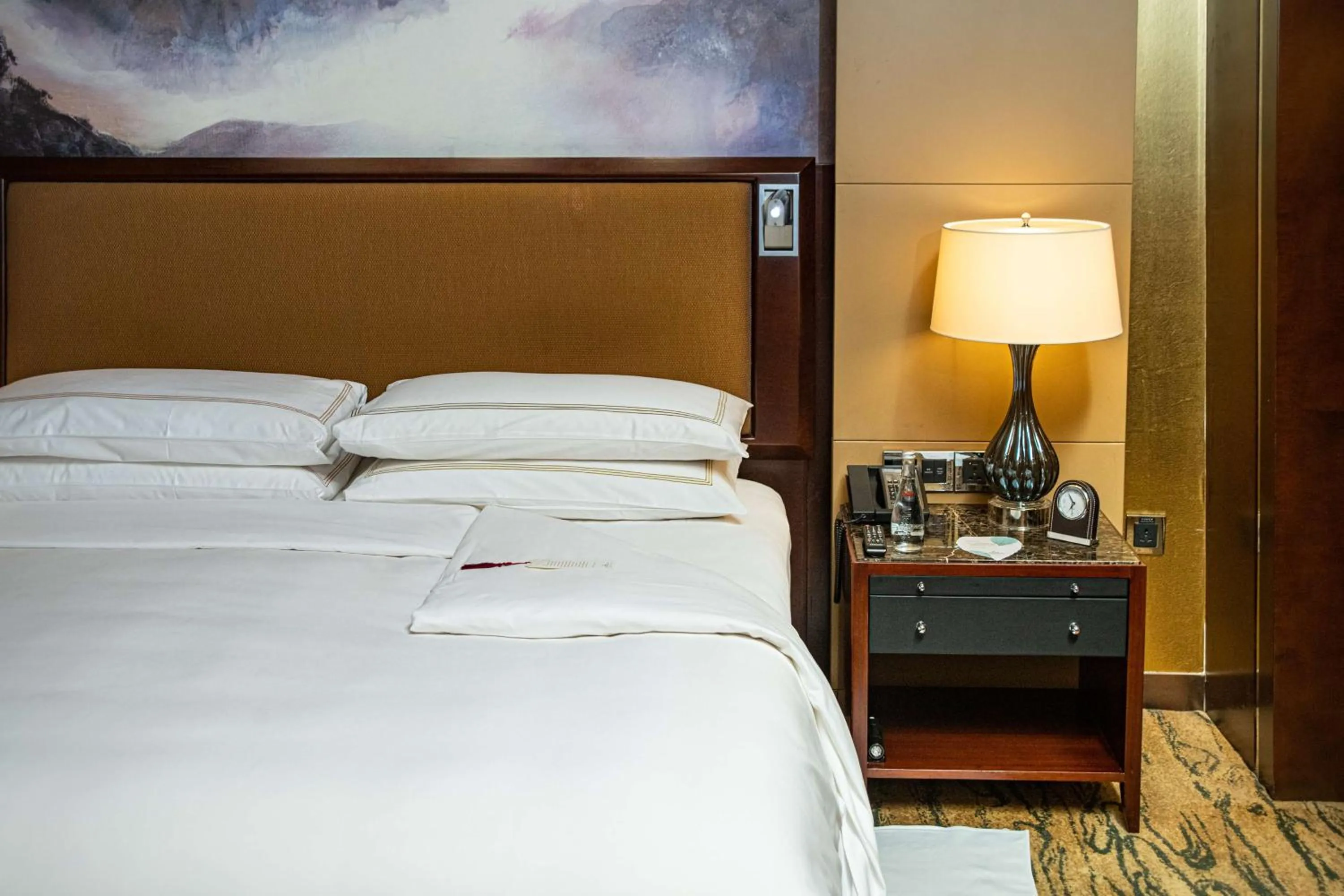 Bedroom, Bed in China World Summit Wing, Beijing