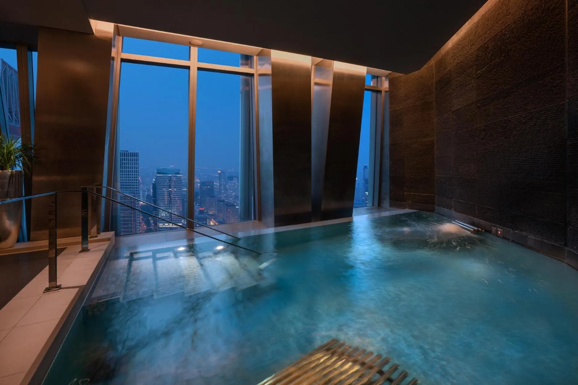 Swimming pool in China World Summit Wing, Beijing