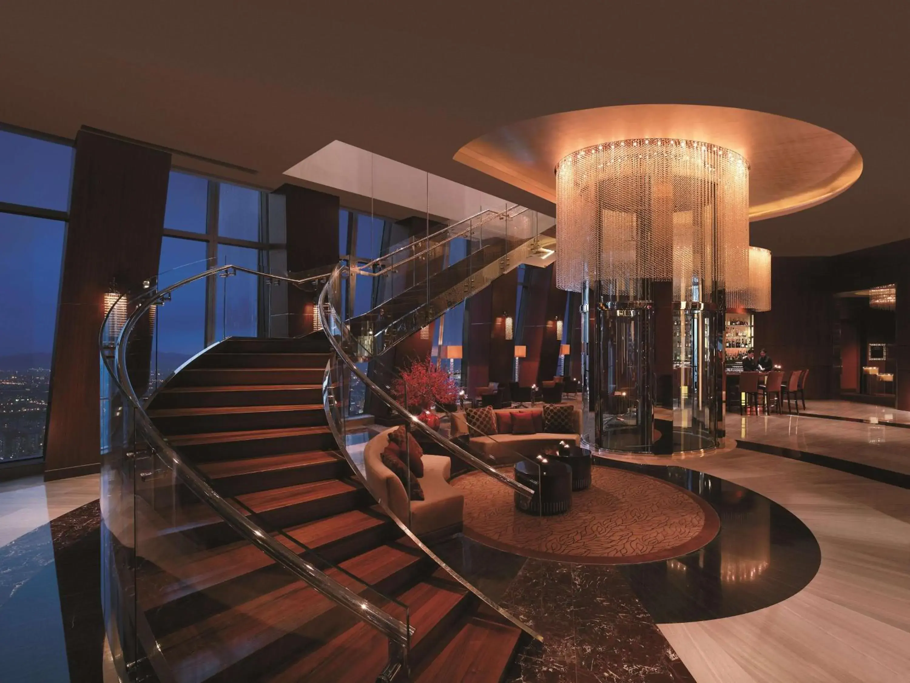 Lounge or bar in China World Summit Wing, Beijing Lounge or bar in China World Summit Wing, Beijing