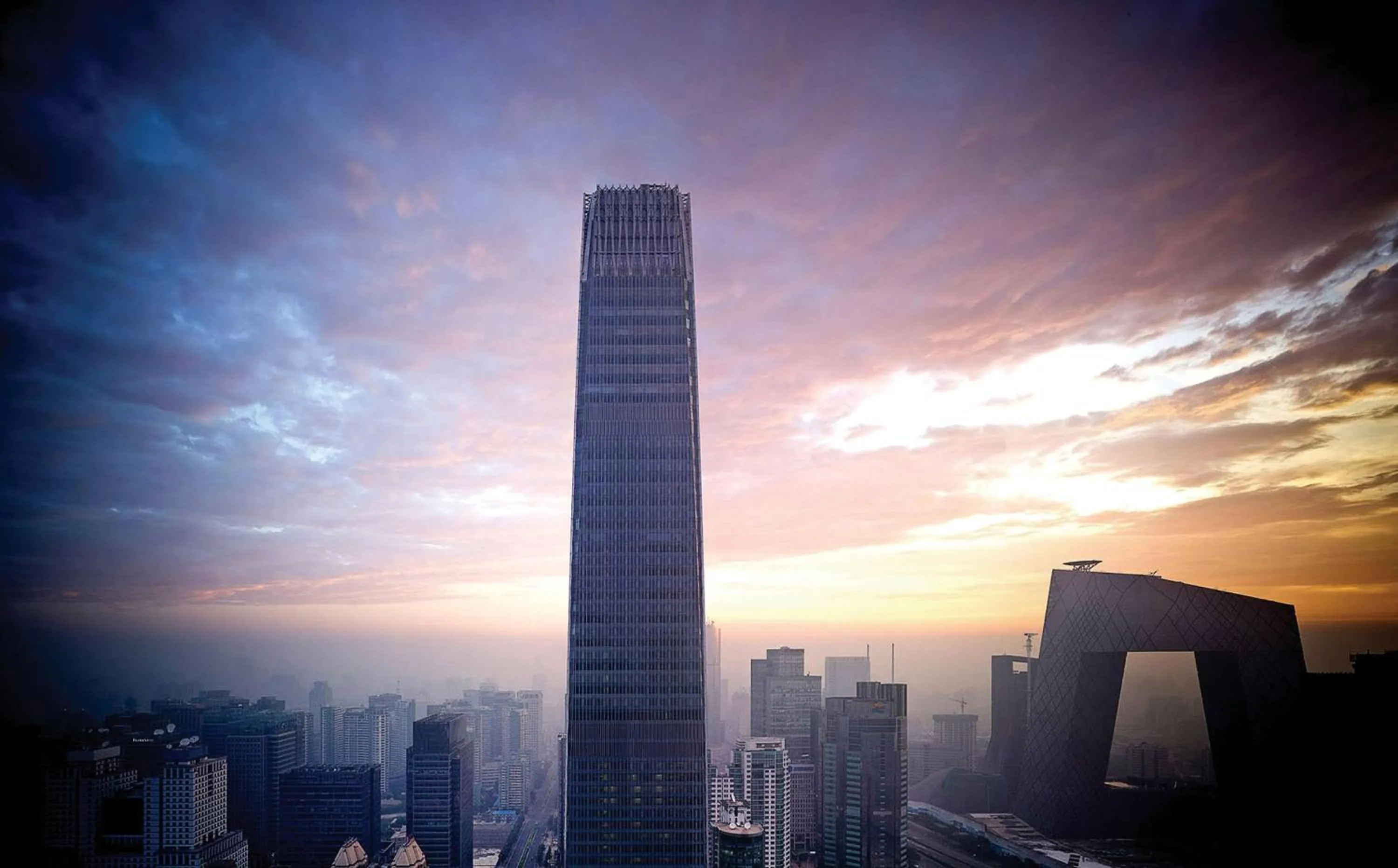 Property building in China World Summit Wing, Beijing