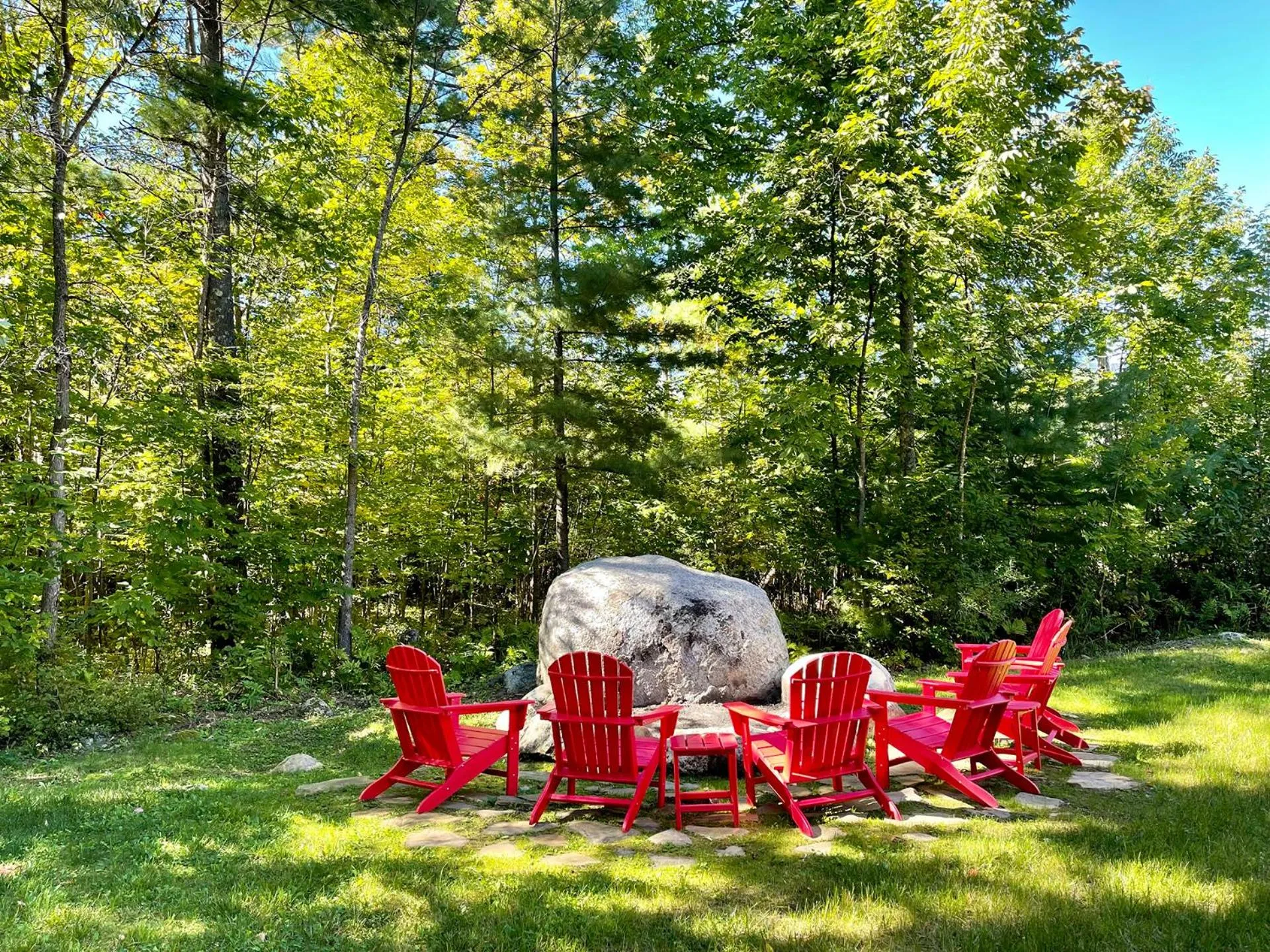 Seating area in Marble Mountain Chalet