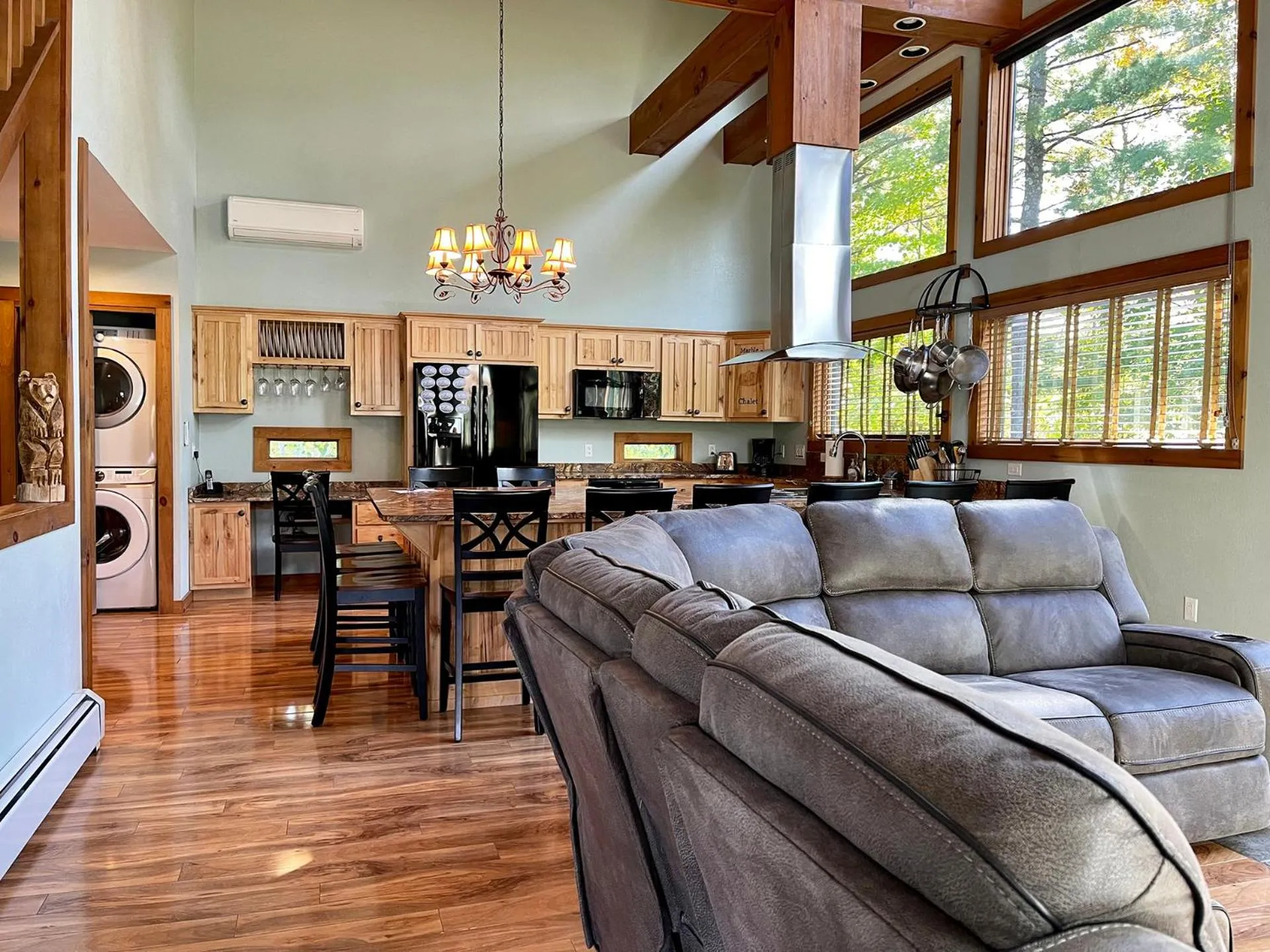 Living room in Marble Mountain Chalet