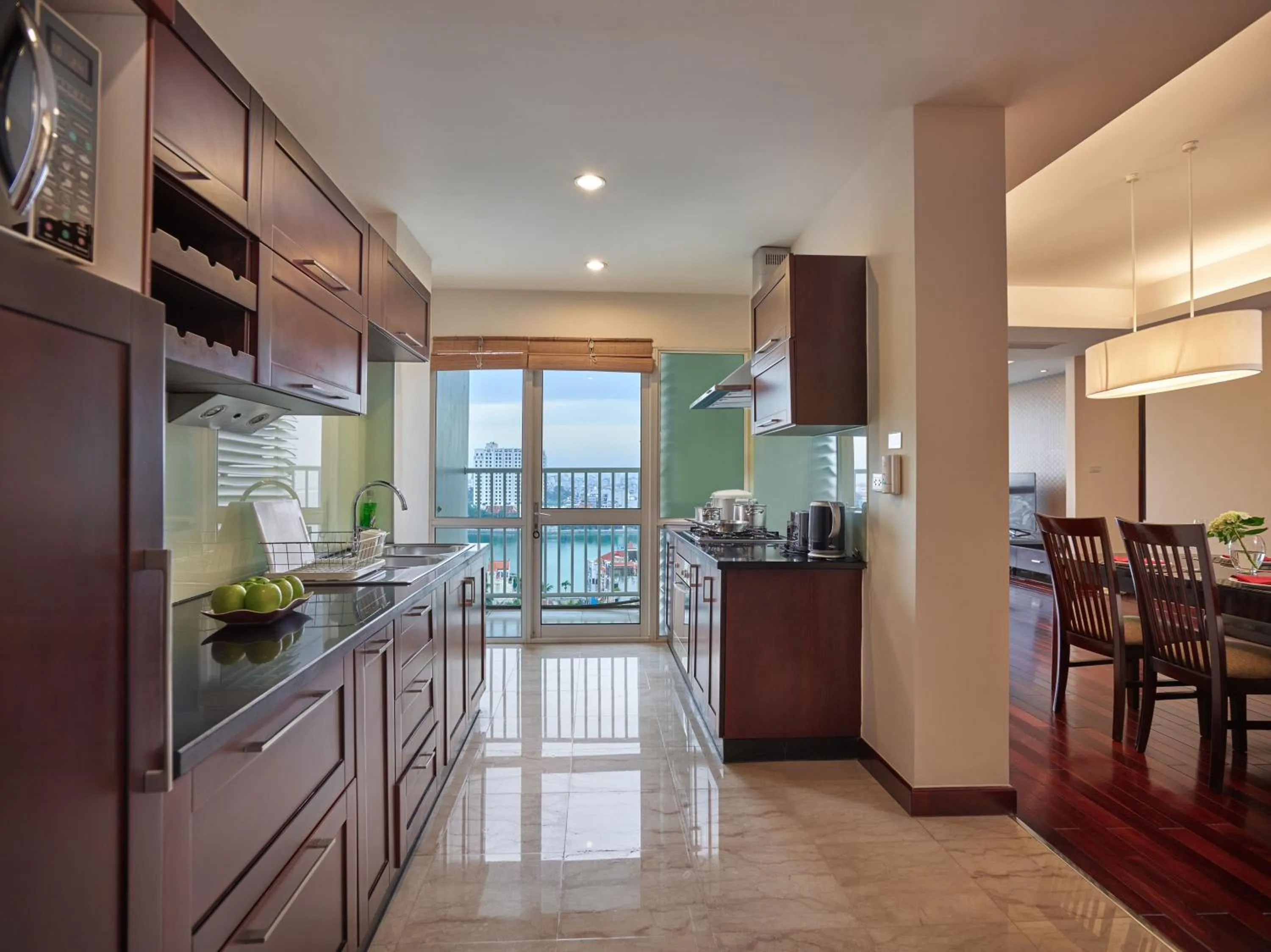Kitchen or kitchenette in Fraser Suites Hanoi