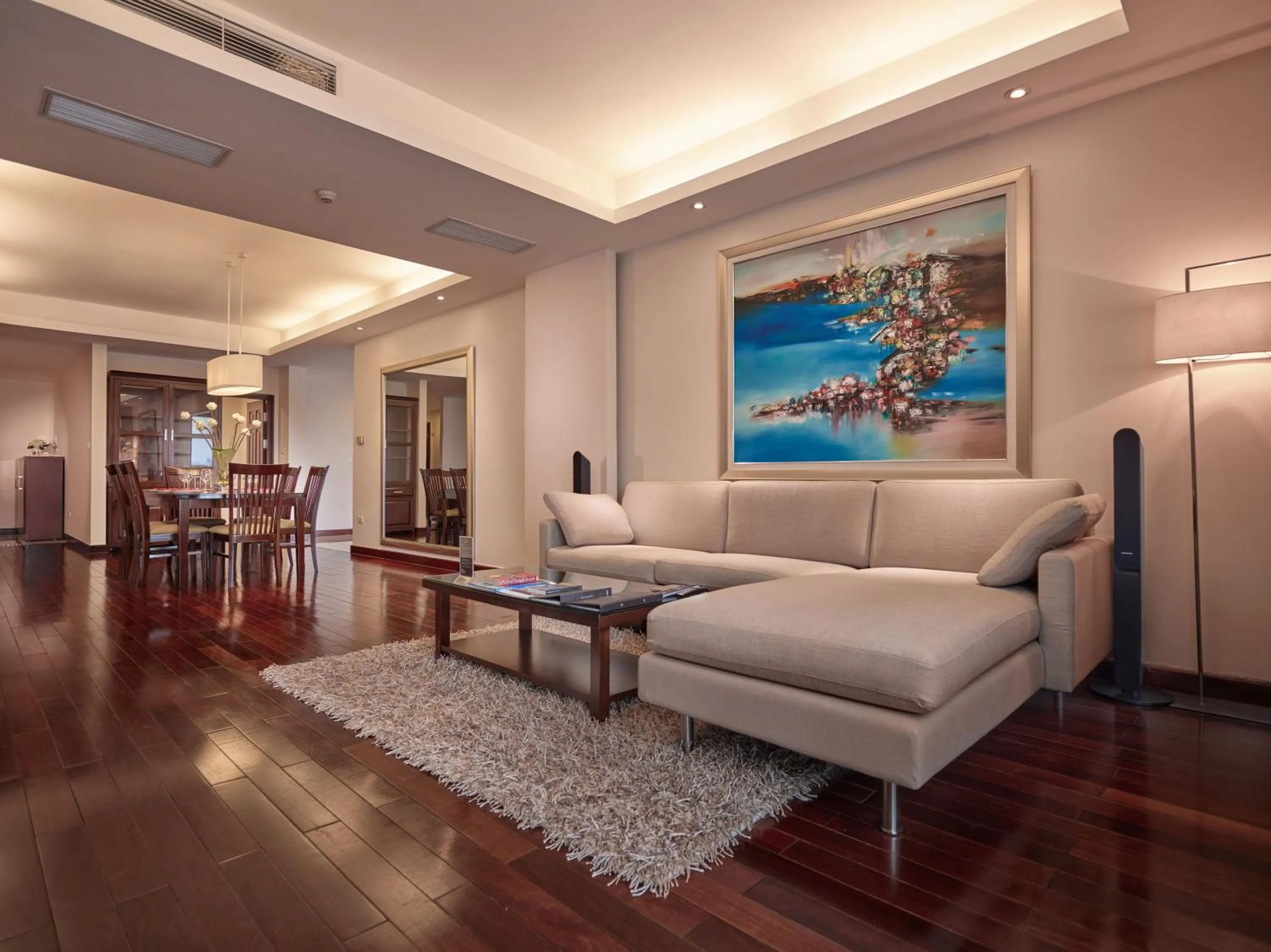 Living room in Fraser Suites Hanoi