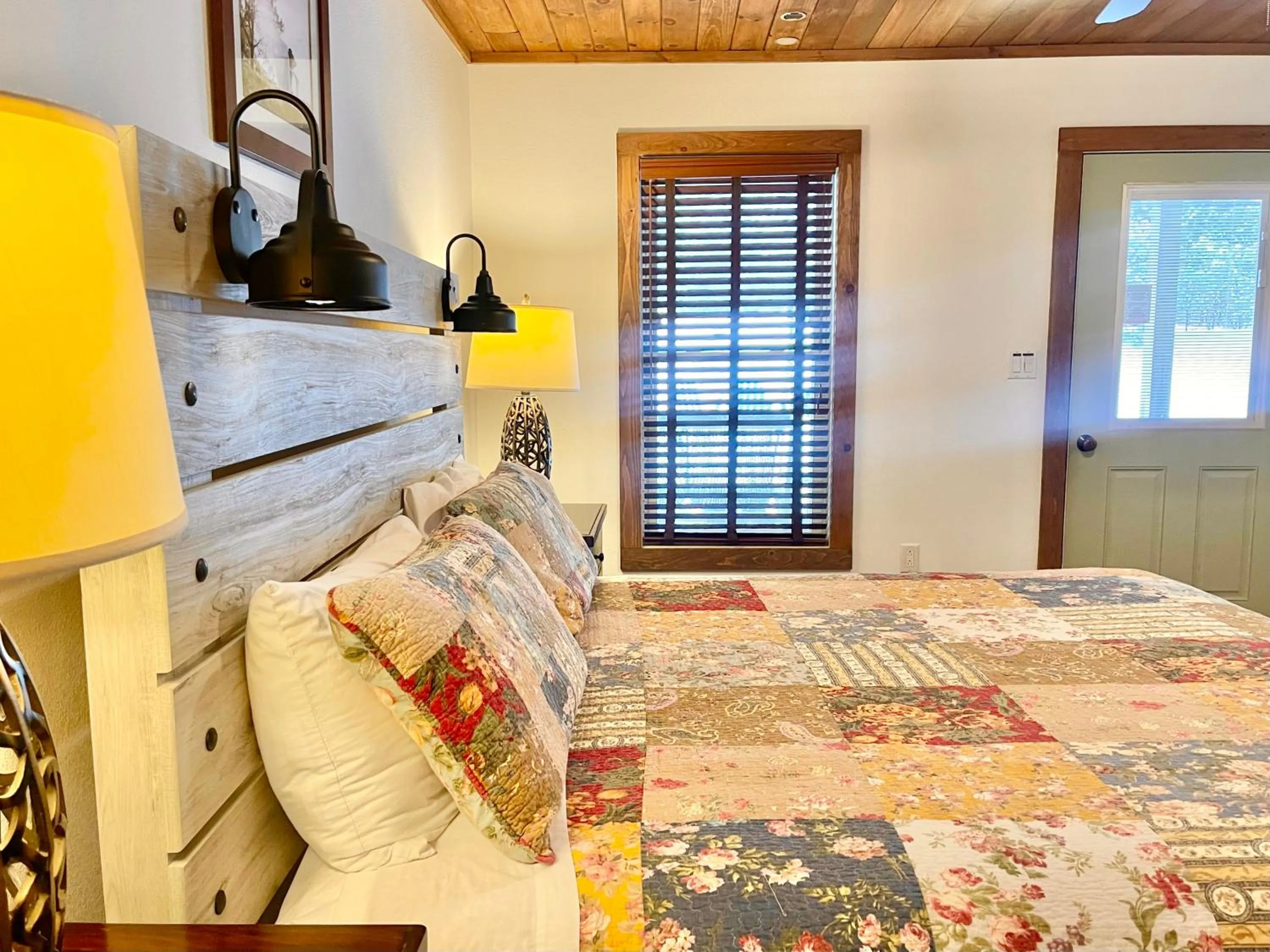 Bed in Whiteface Mountain Chalet