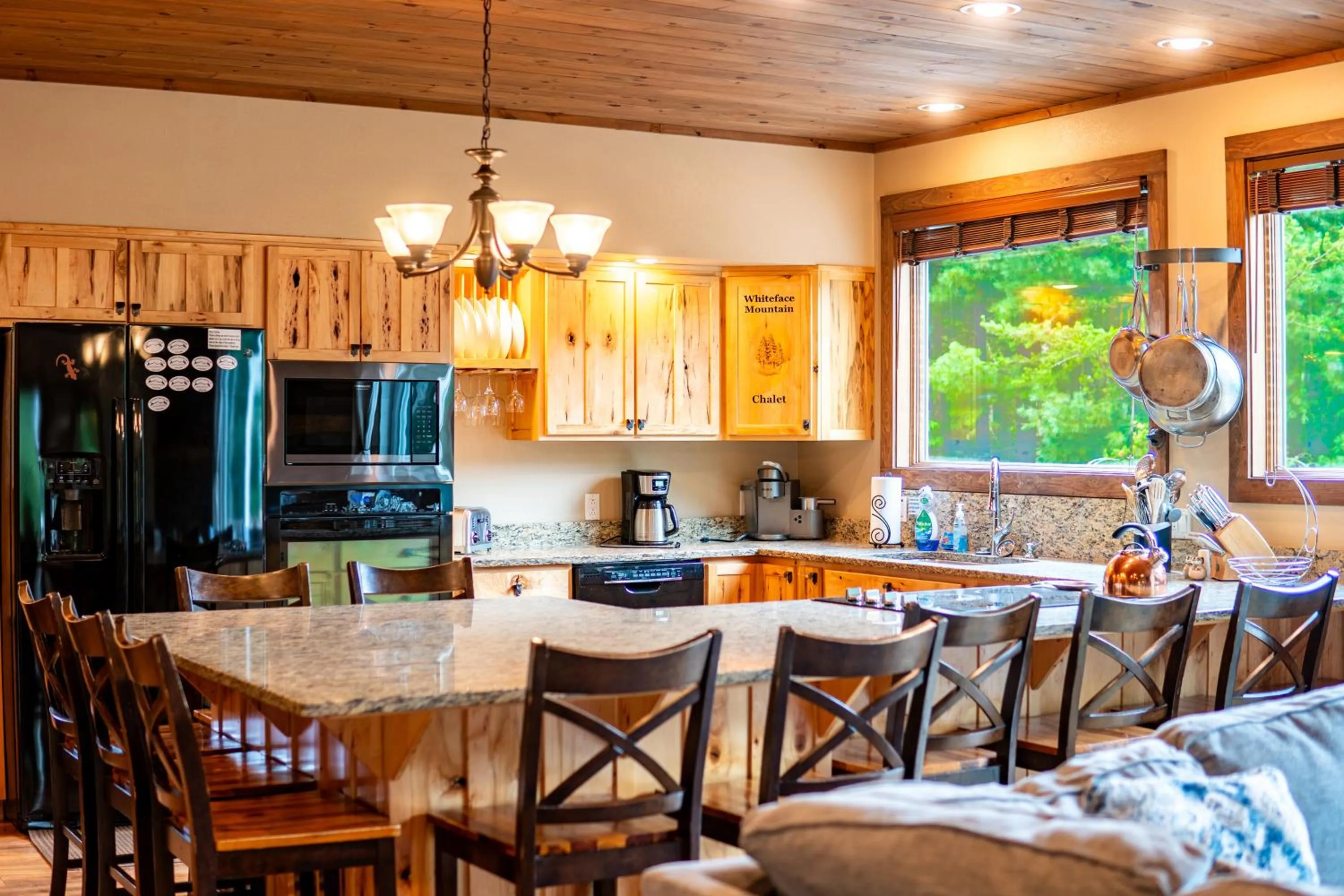 Dining area in Whiteface Mountain Chalet