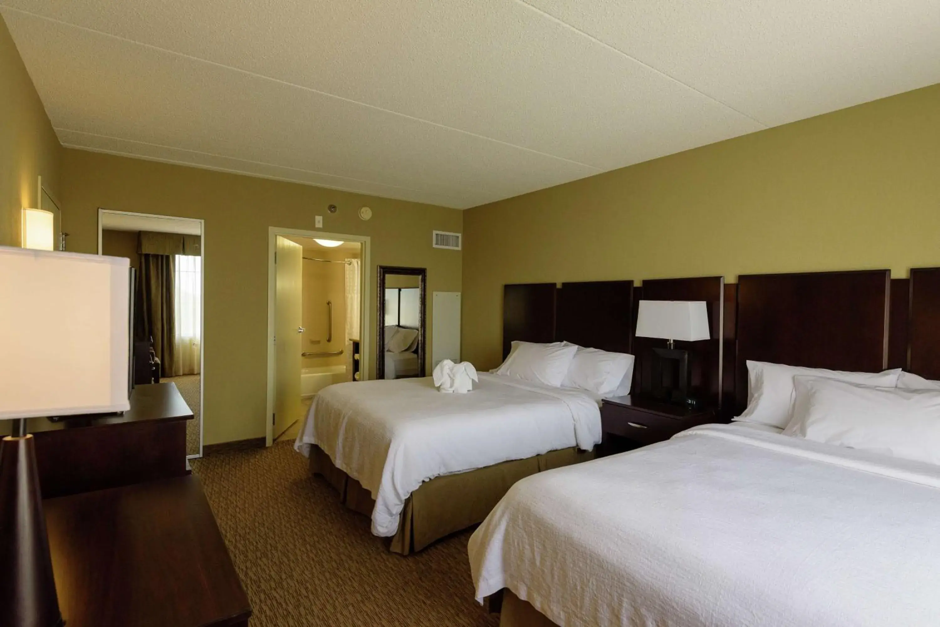 Bed in Embassy Suites by Hilton Minneapolis North Bed in Embassy Suites by Hilton Minneapolis North