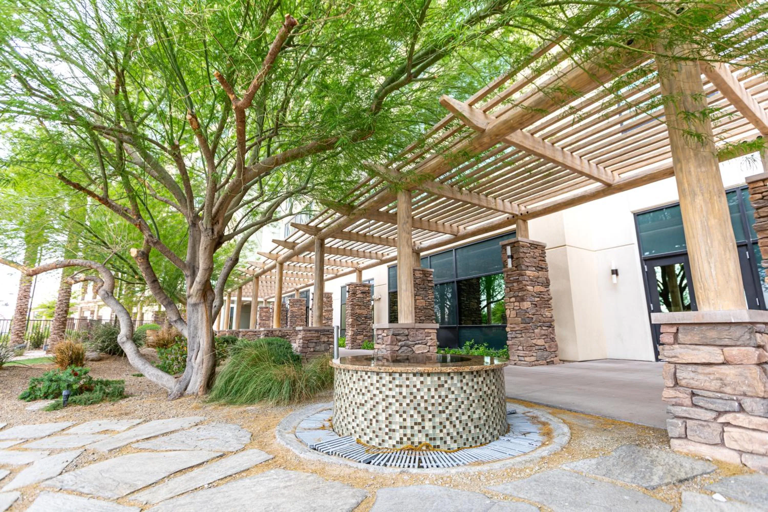 fireplace in The Berkley, Las Vegas