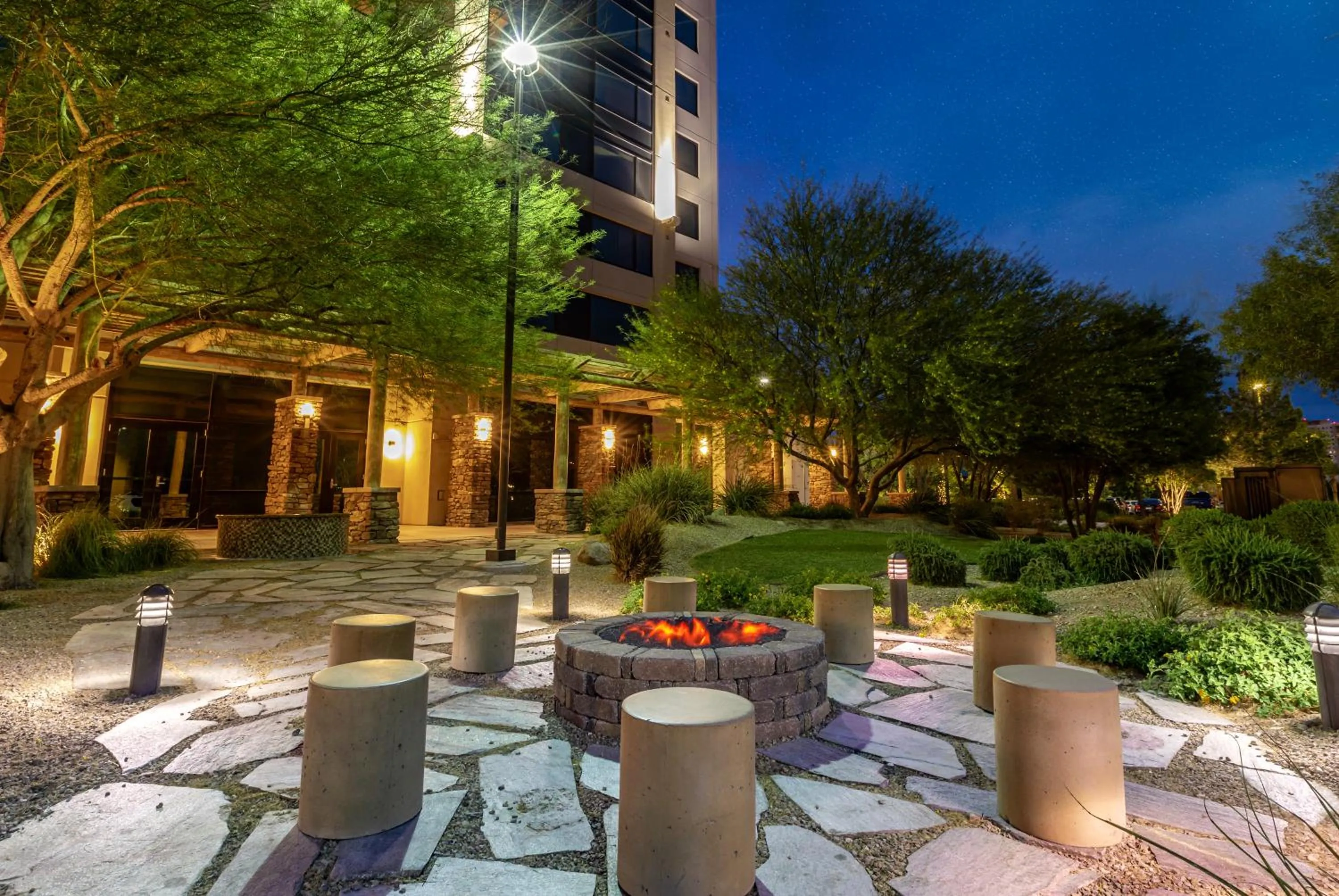 fireplace in The Berkley, Las Vegas