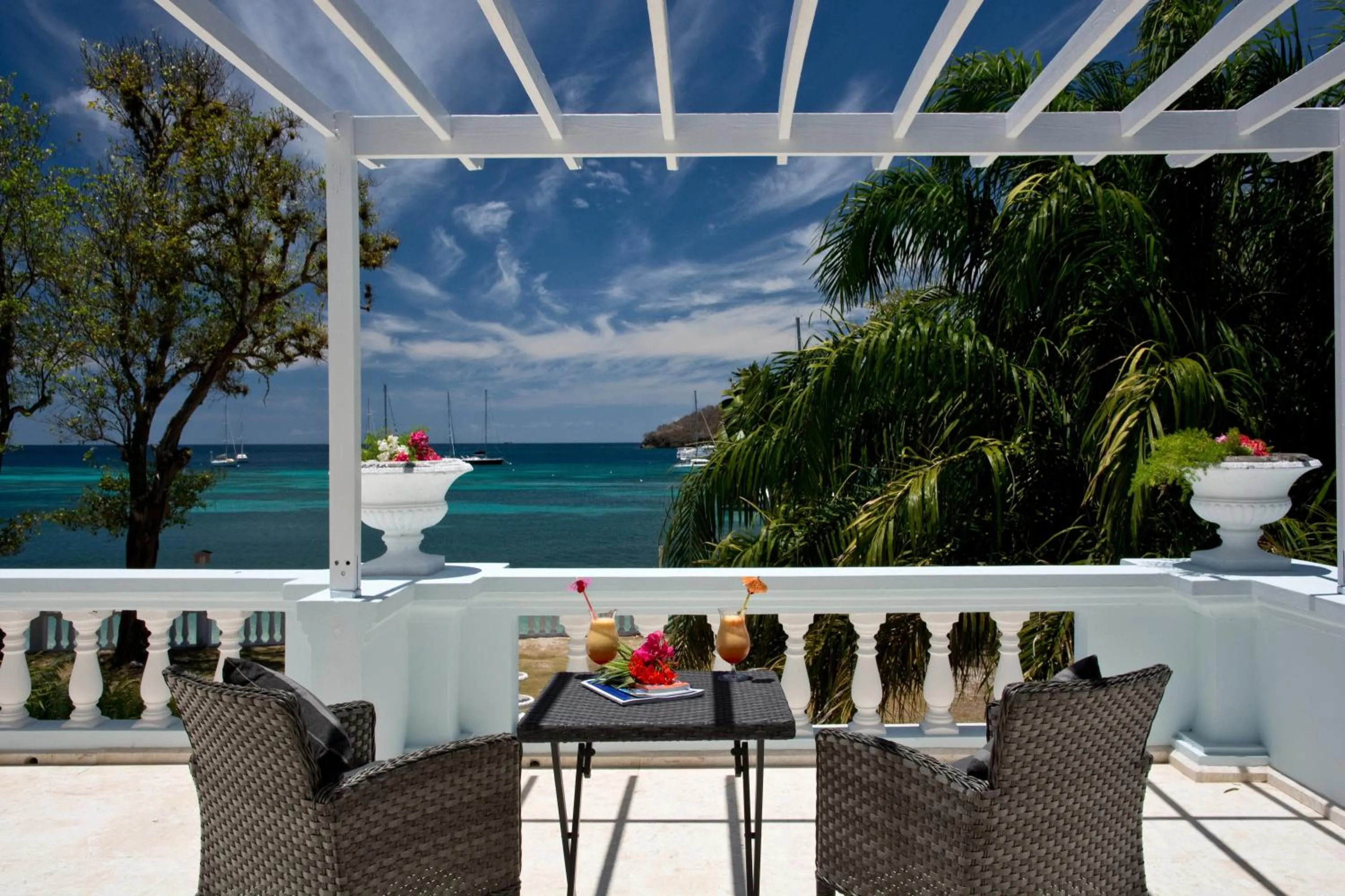 Sea view in Bequia Plantation Hotel