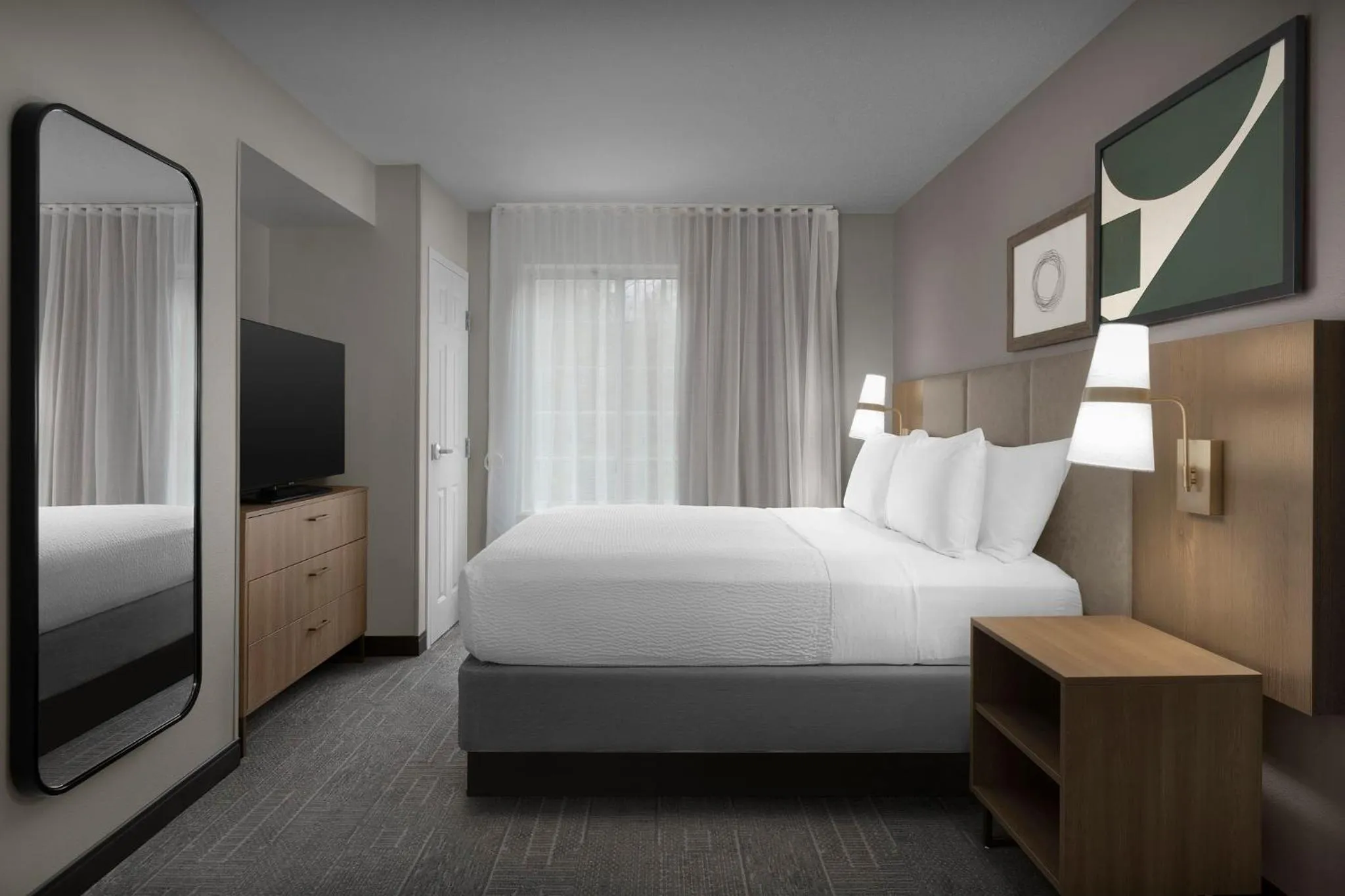 Bedroom, Bed in Staybridge Suites Raleigh-Durham Airport-Morrisville by IHG