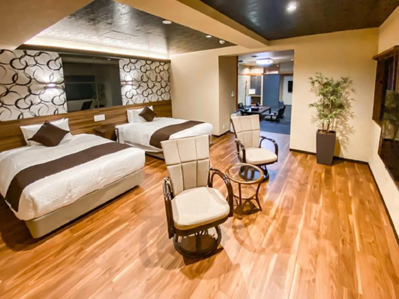 Photo of the whole room, Bed in LiVEMAX RESORT Okudogo