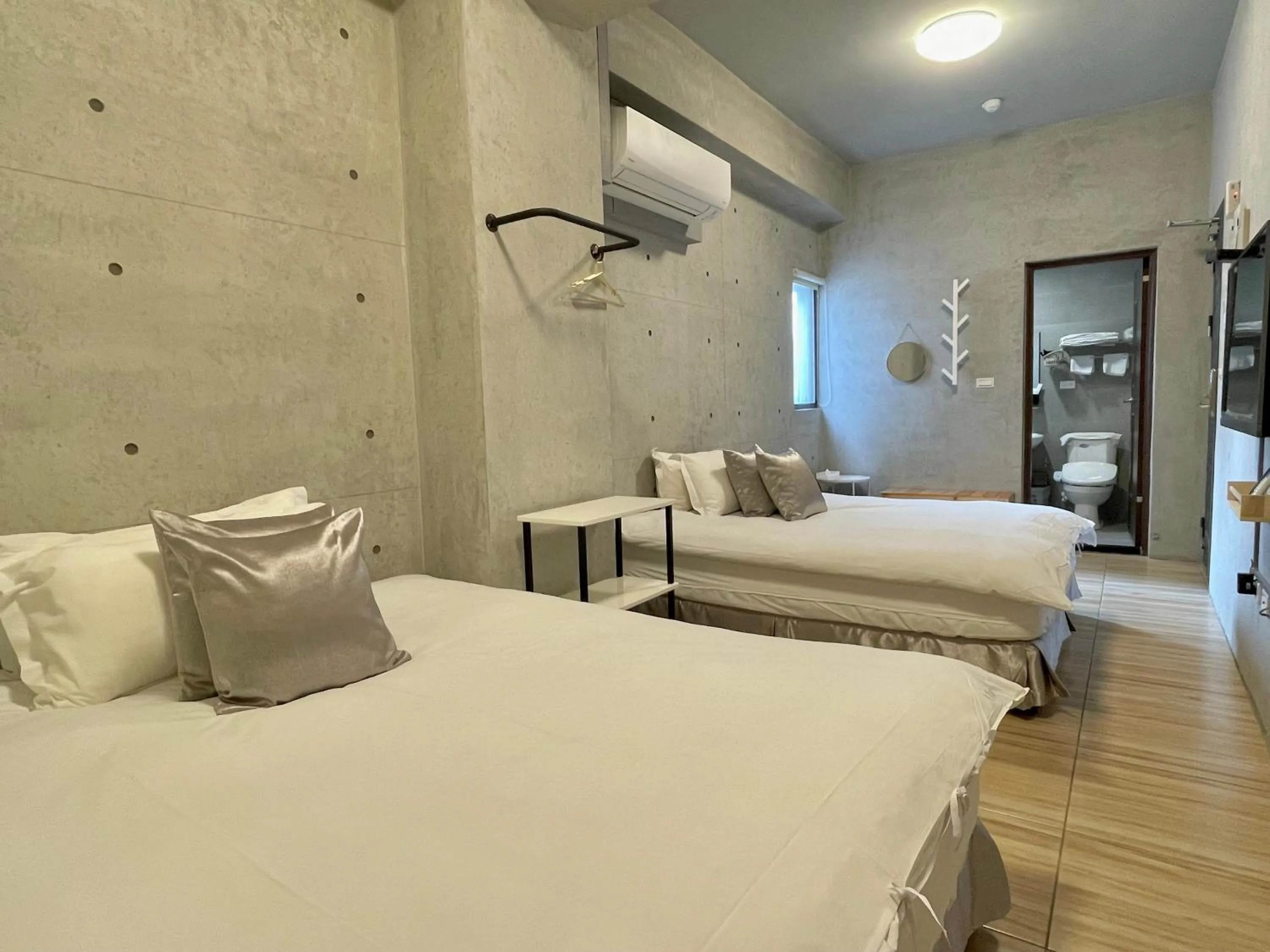 Bed in Mei Jen house B&B 日月潭民宿