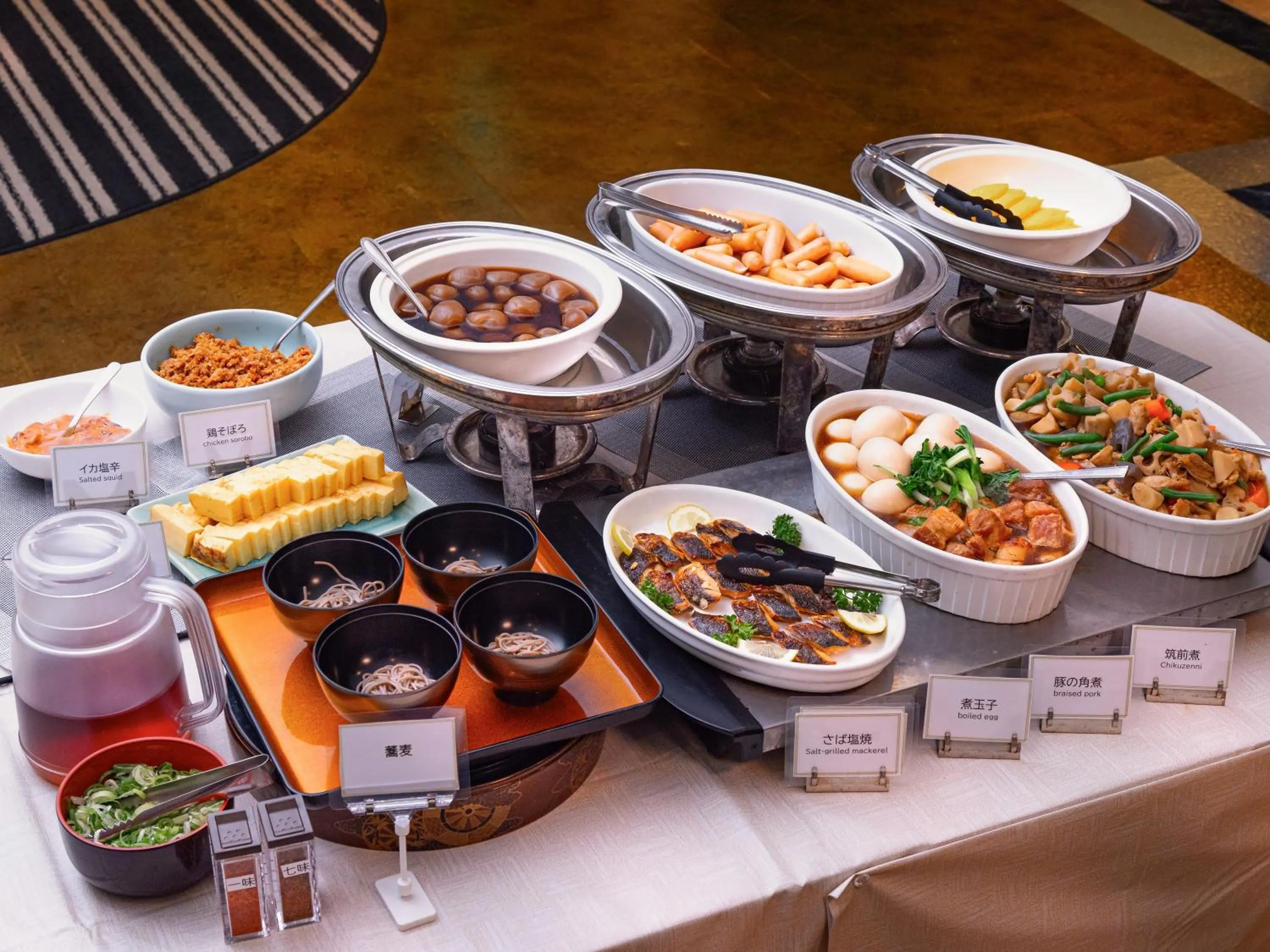 Buffet breakfast in APA Hotel Yamagata Tsuruoka Ekimae