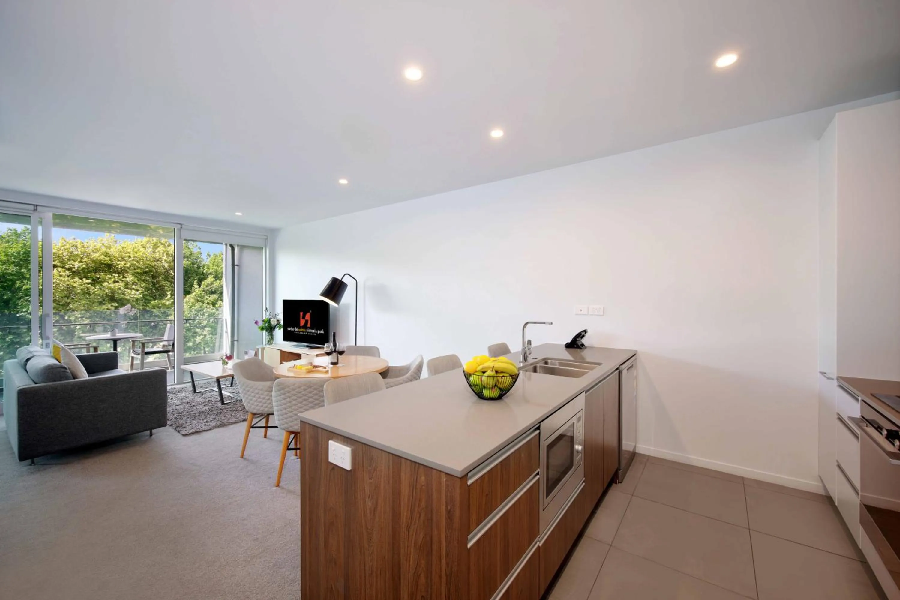 Living room in Swiss-Belsuites Victoria Park Auckland