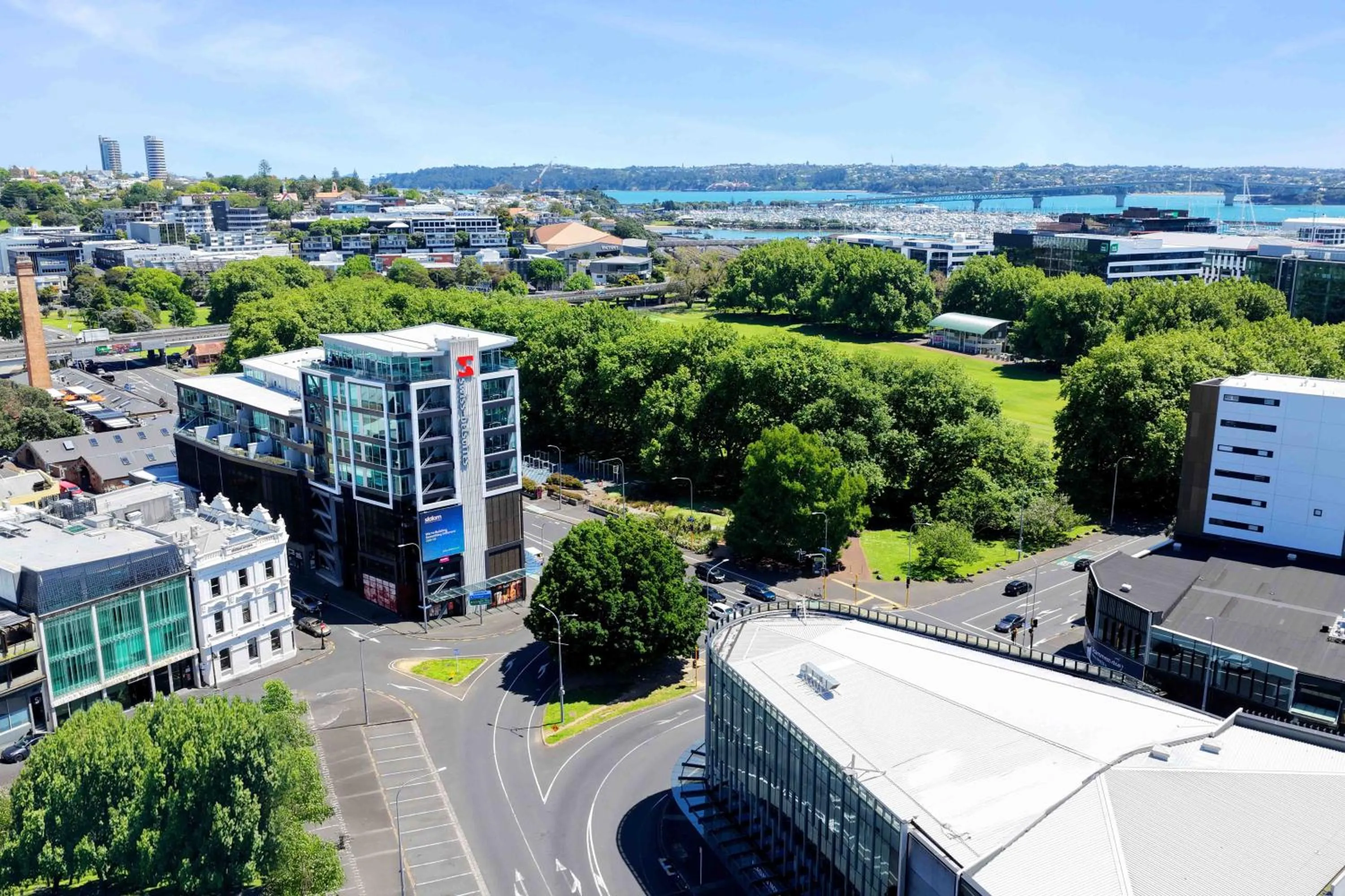 Bird's eye view in Swiss-Belsuites Victoria Park Auckland