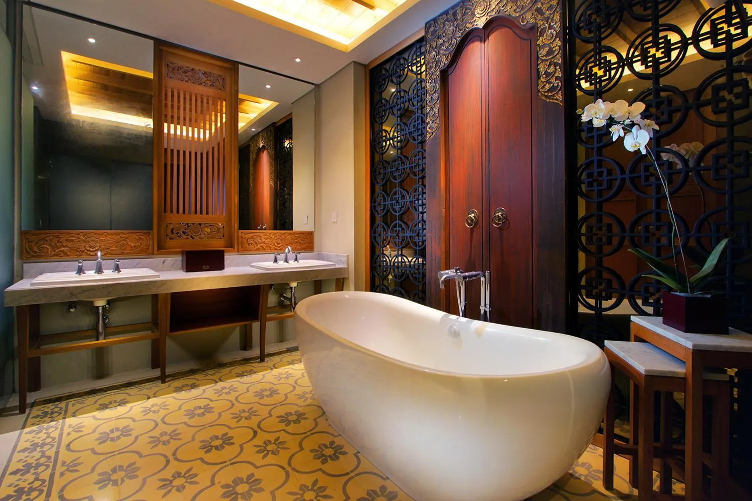 Bathroom in Swarga Suites Bali Berawa, Marclan Collection