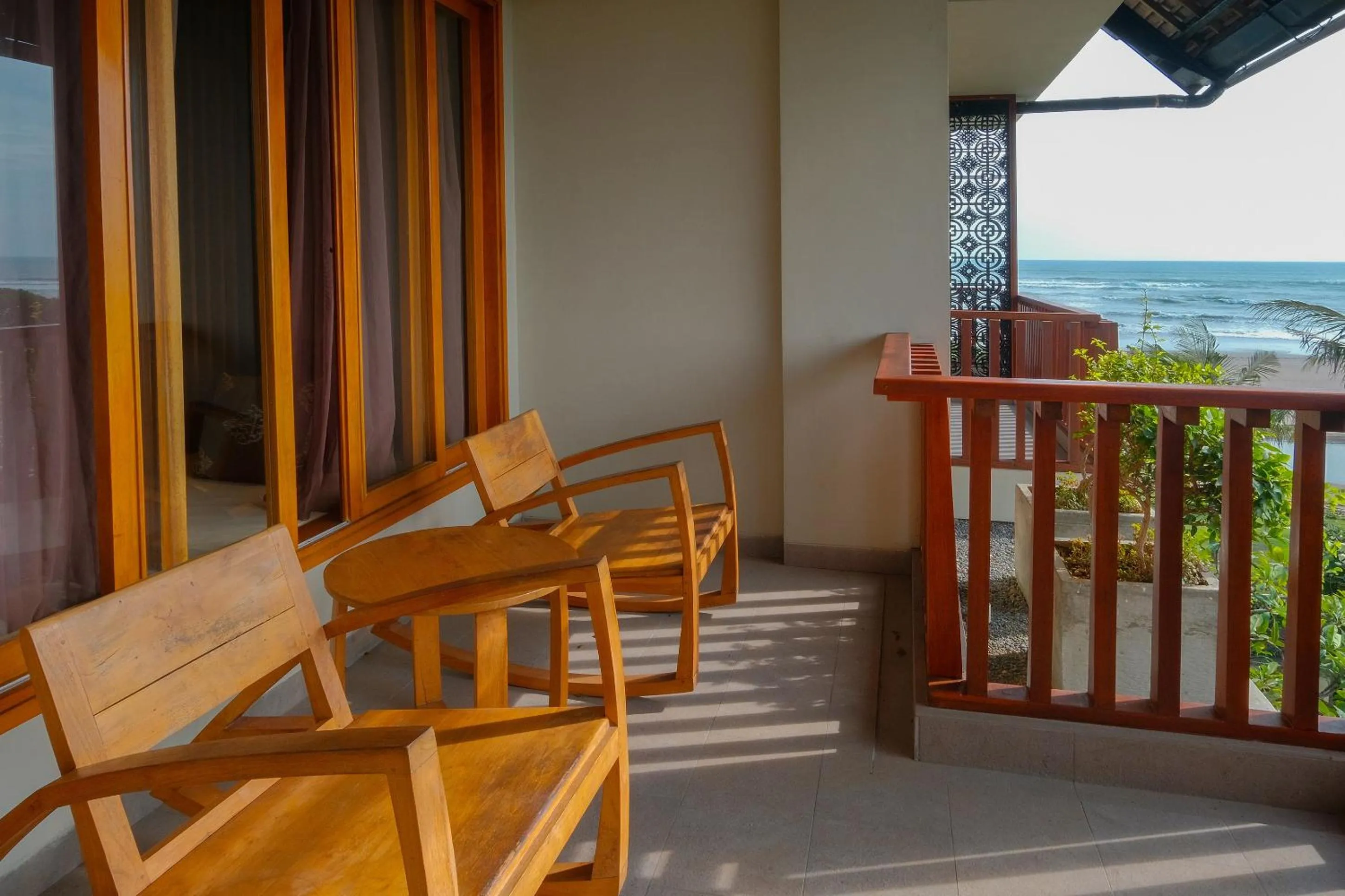 Balcony/Terrace in Swarga Suites Bali Berawa, Marclan Collection