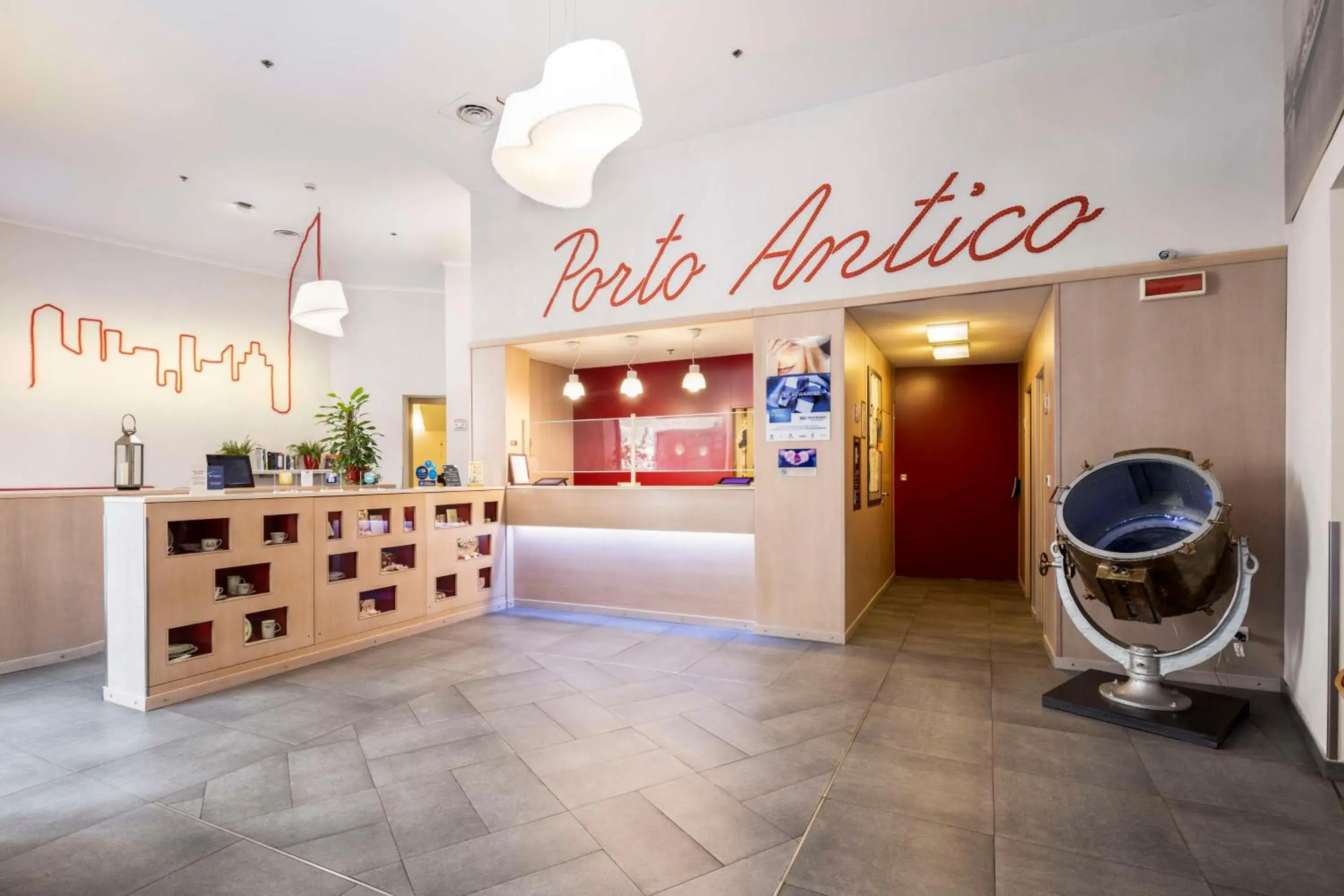 Lobby or reception in Best Western Porto Antico Lobby or reception in Best Western Porto Antico