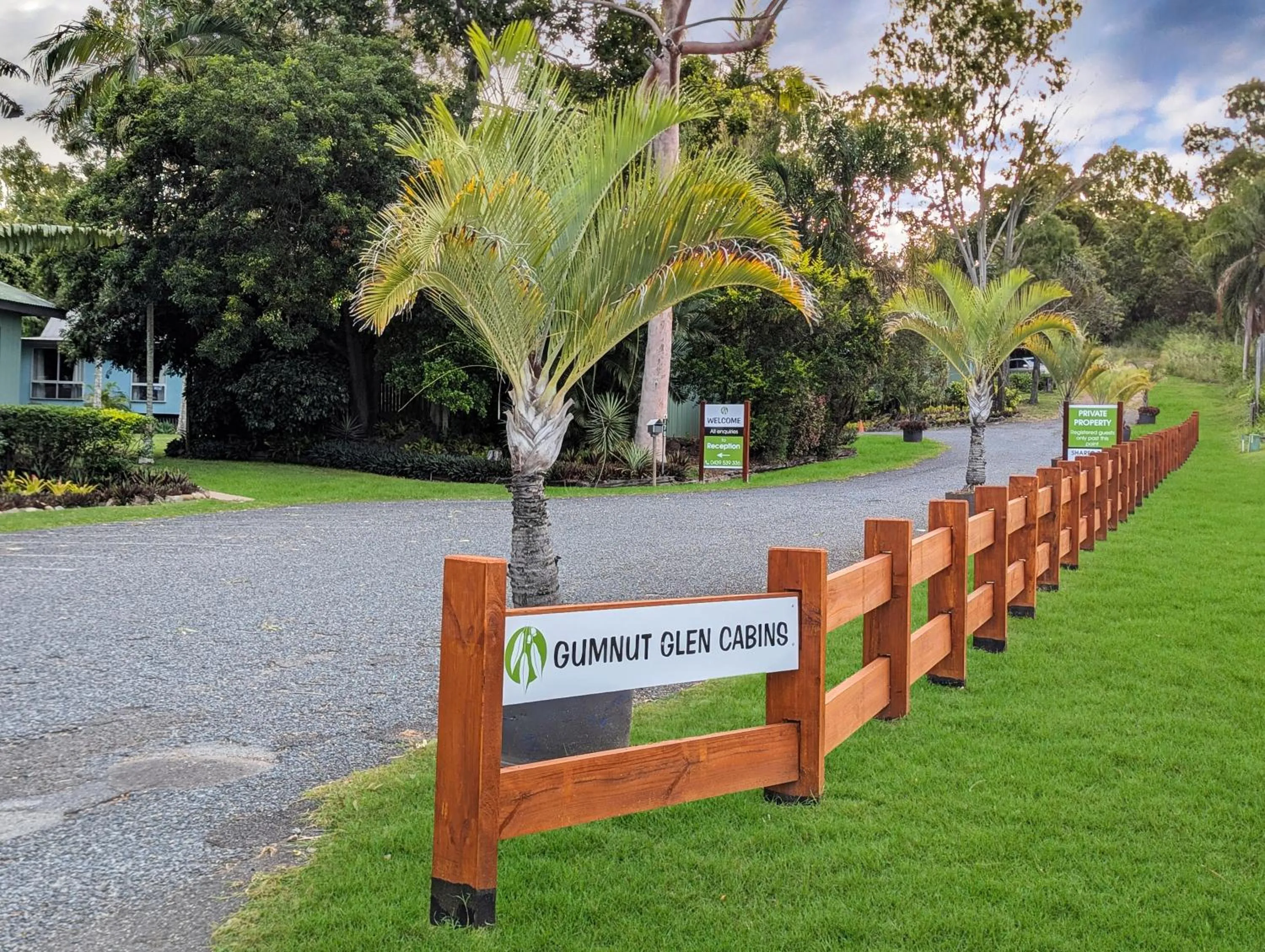 Garden in Gumnut Glen Cabins