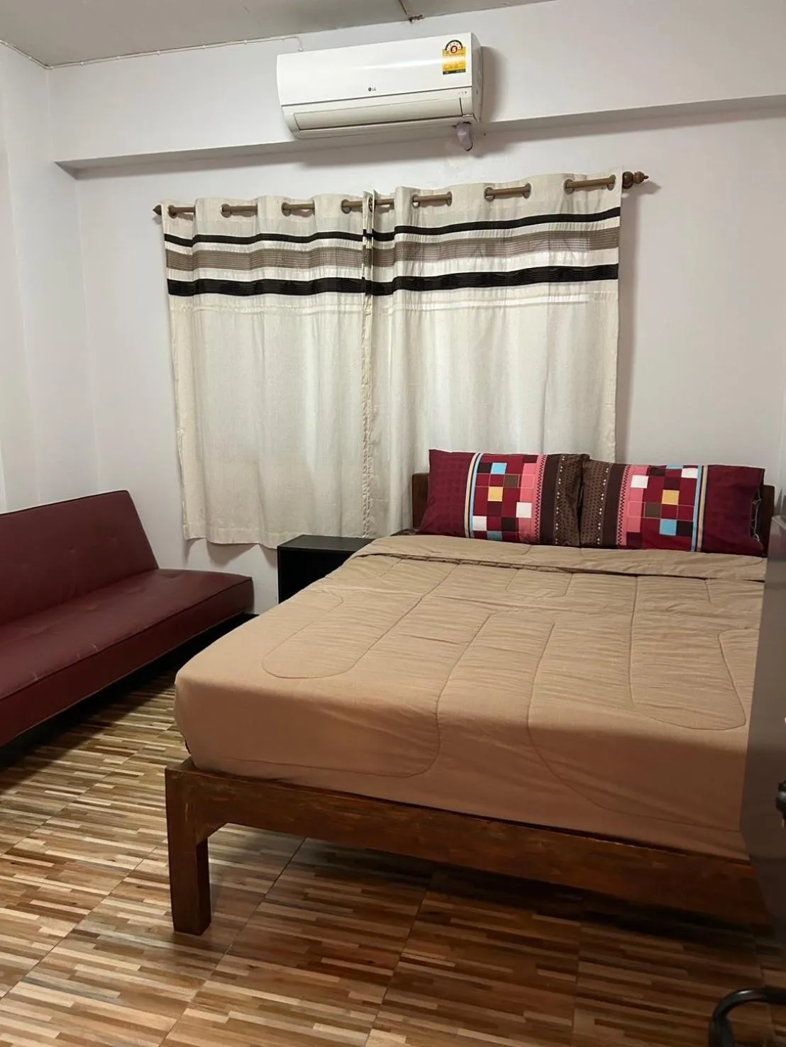 Bed in Chiangmai HomeTeL