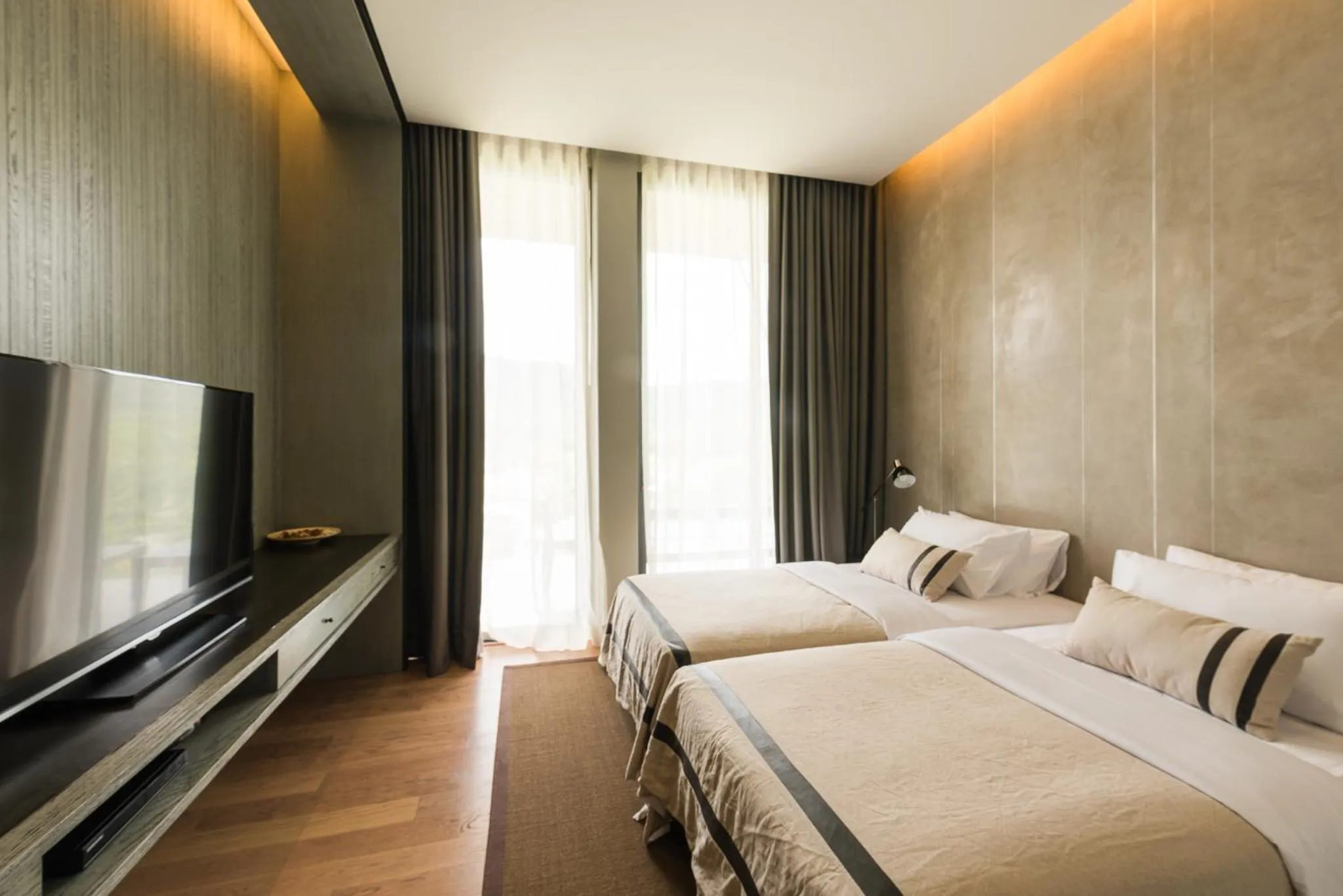 Bed in 2 Bedroom Luxury Pool Penthouse at ATTA