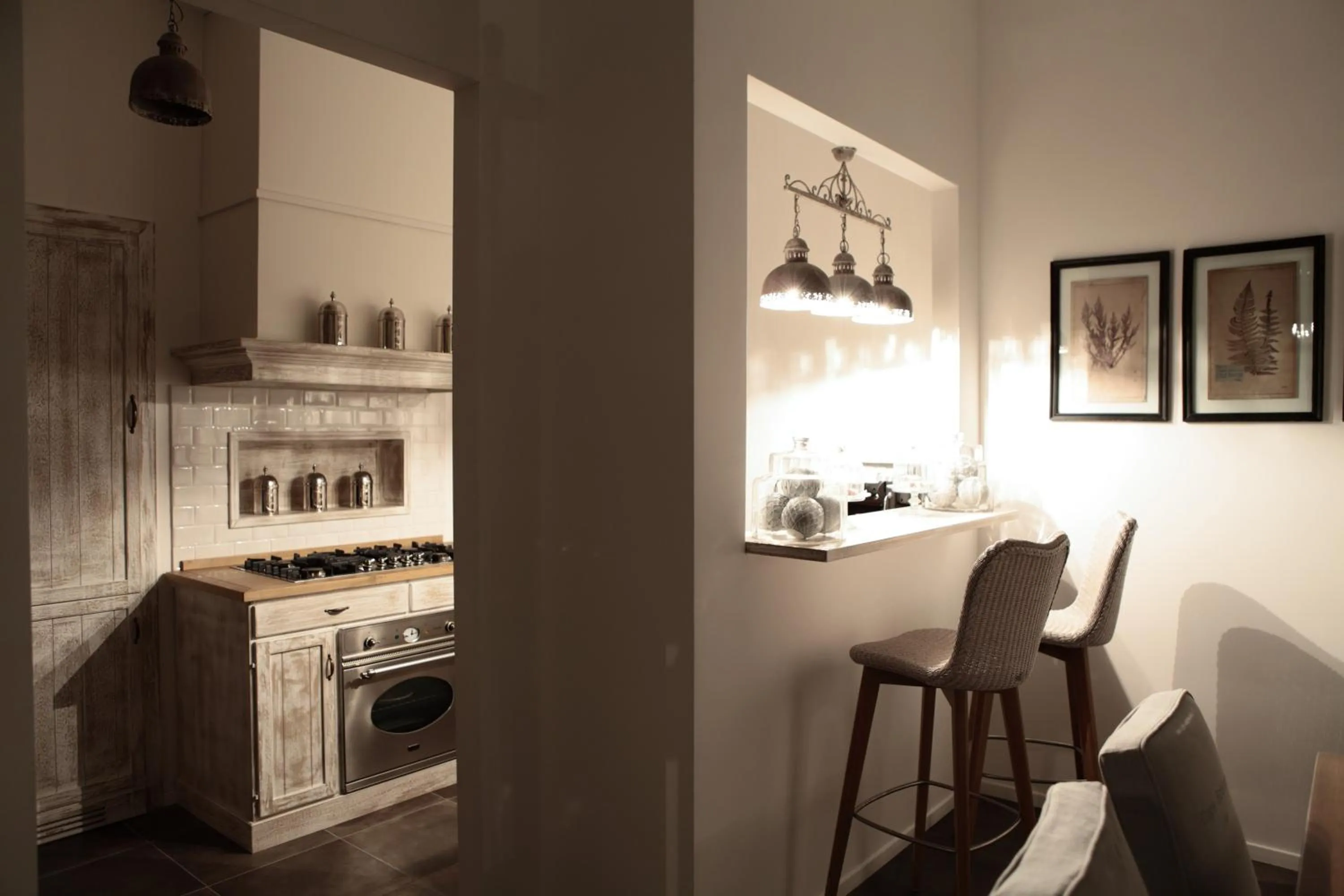 Communal kitchen in Casa Fioravanti