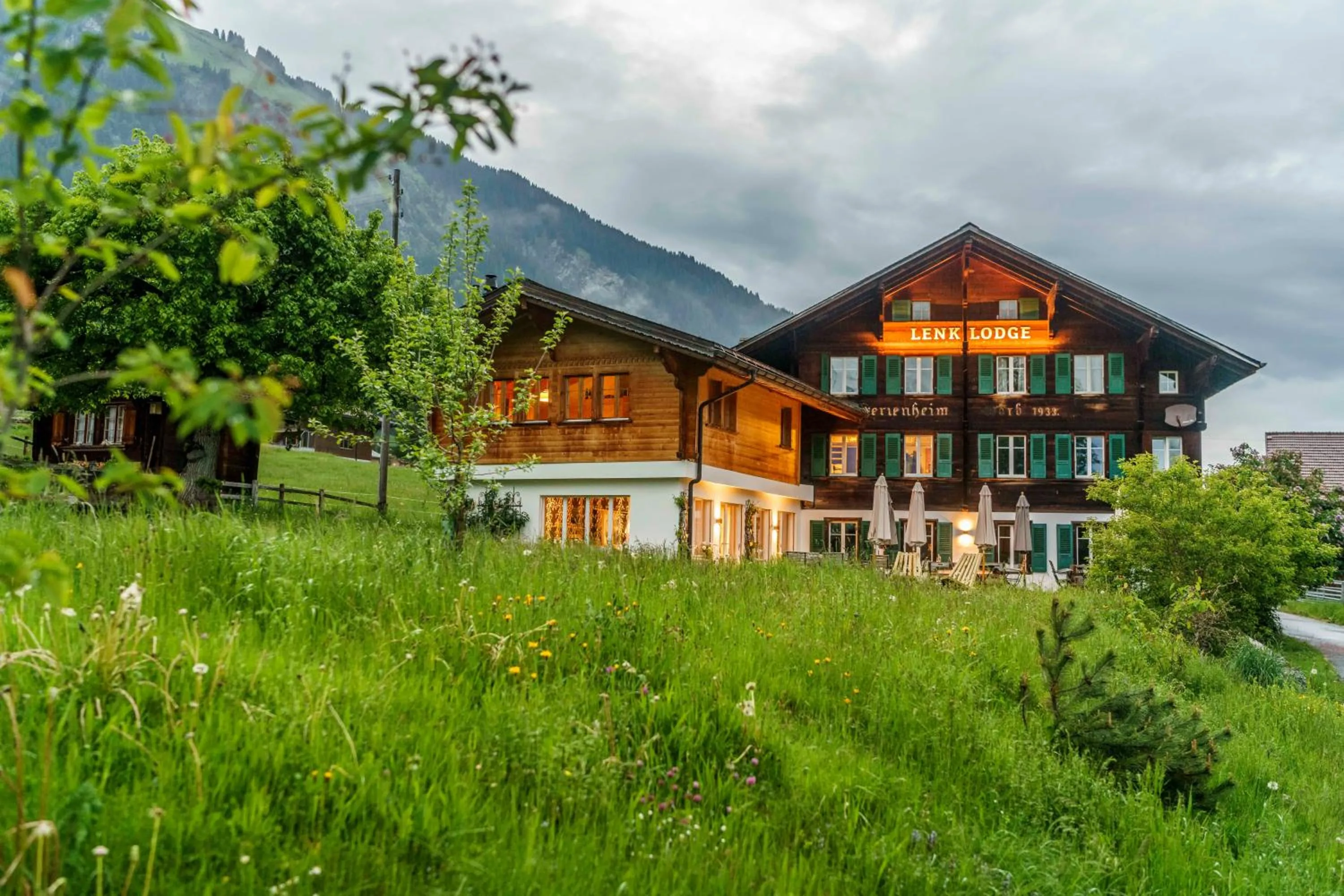 Property building in Lenk Lodge - Boutique & Design Hotel und Apartements