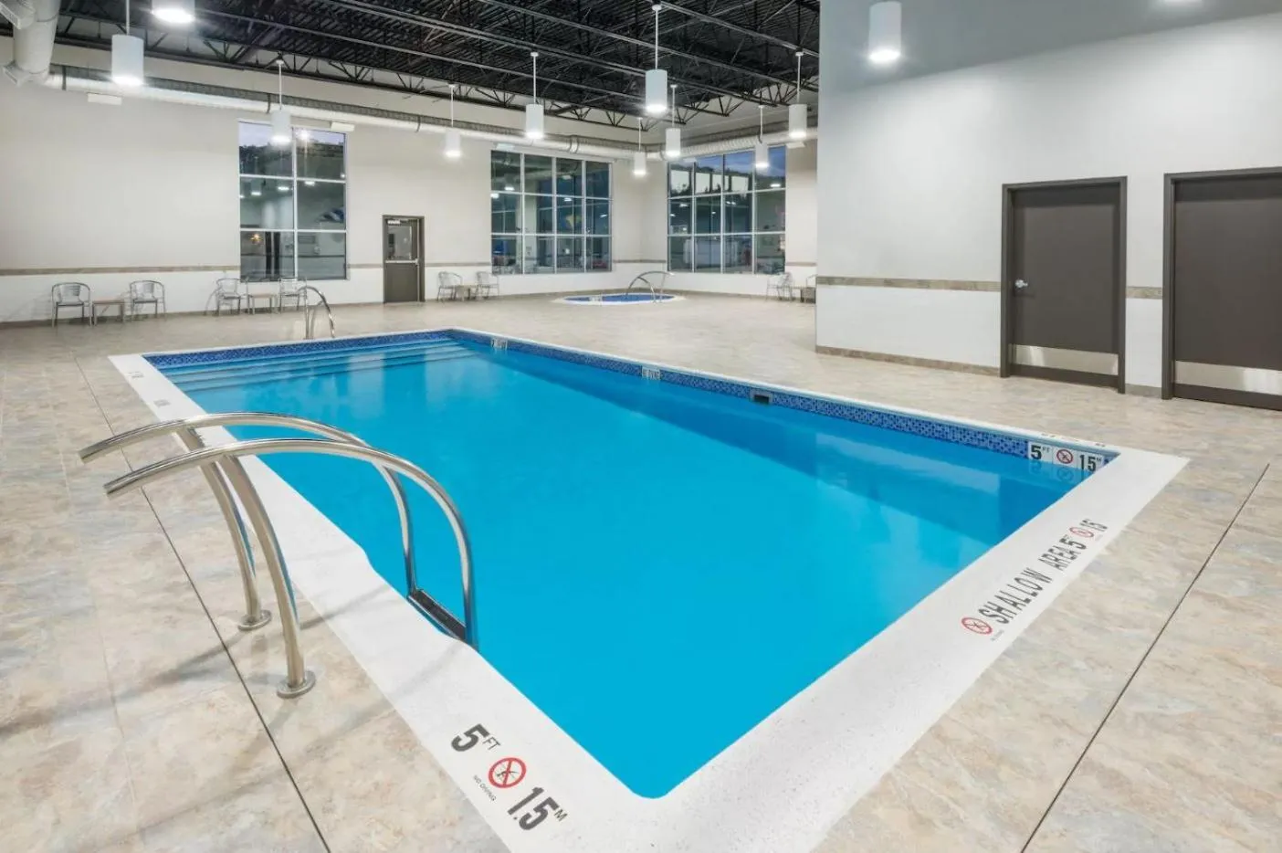 Swimming pool in Microtel Inn & Suites by Wyndham Sudbury
