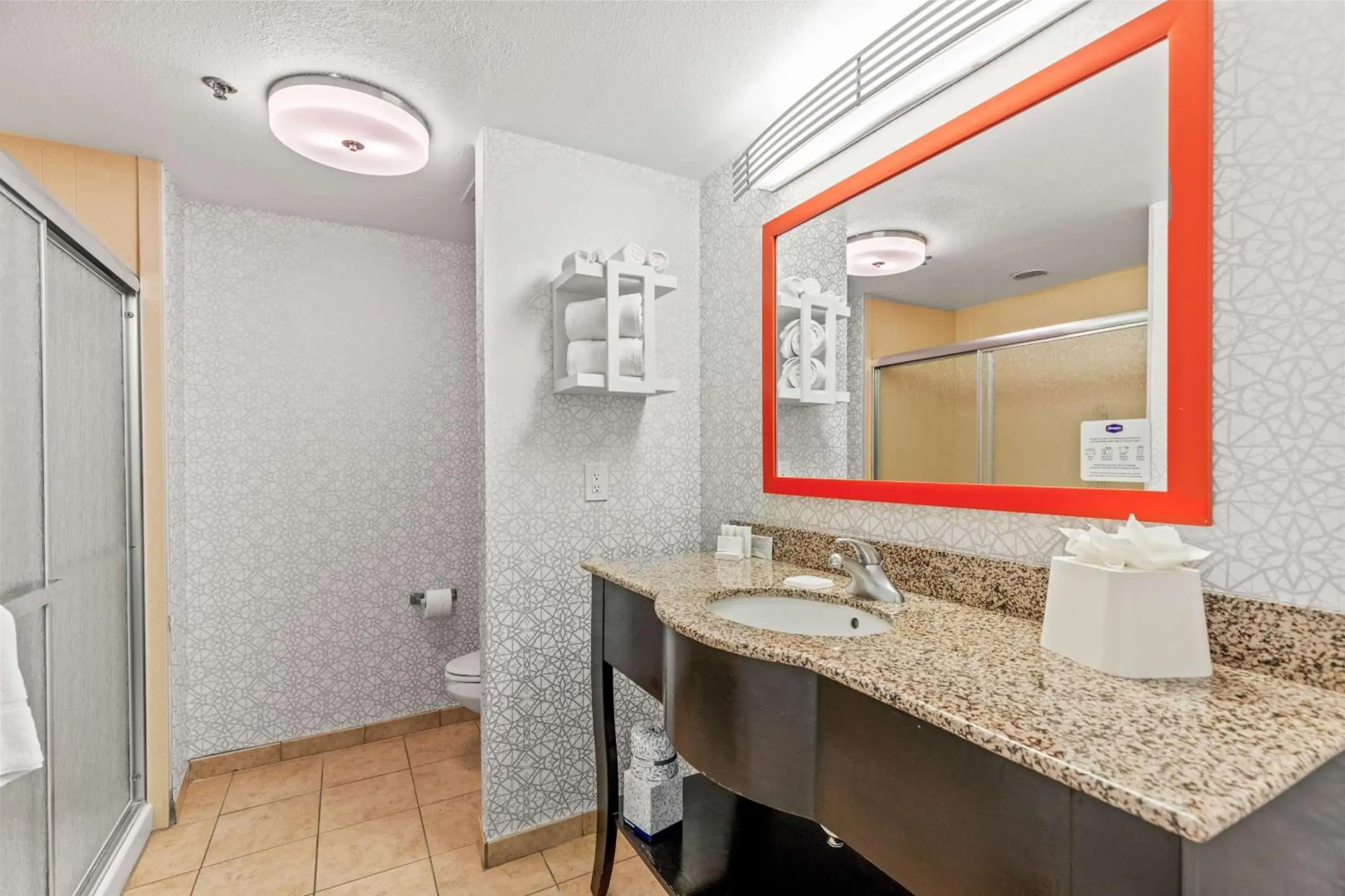 Bathroom in Hampton Inn Denver Northeast-Brighton Bathroom in Hampton Inn Denver Northeast-Brighton