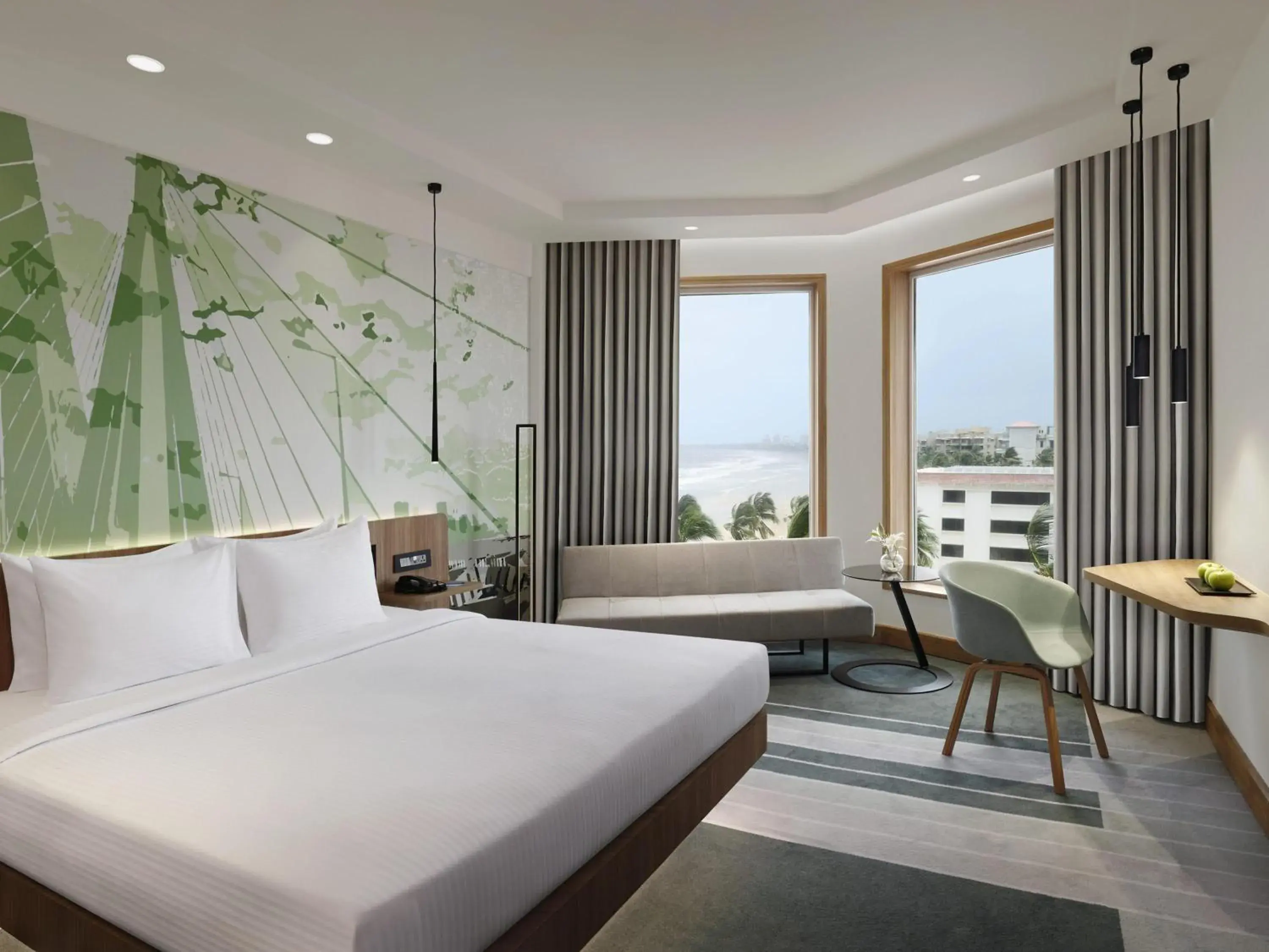 Premier King Bed Ocean View Higher Floor with Complimentary Two Way Airport Transfers, Happy Hours from 6pm to 8pm IMFL Brands at Premier Lounge in Novotel Mumbai Juhu Beach Premier King Bed Ocean View Higher Floor with Complimentary Two Way Airport Transfers, Happy Hours from 6pm to 8pm IMFL Brands at Premier Lounge in Novotel Mumbai Juhu Beach