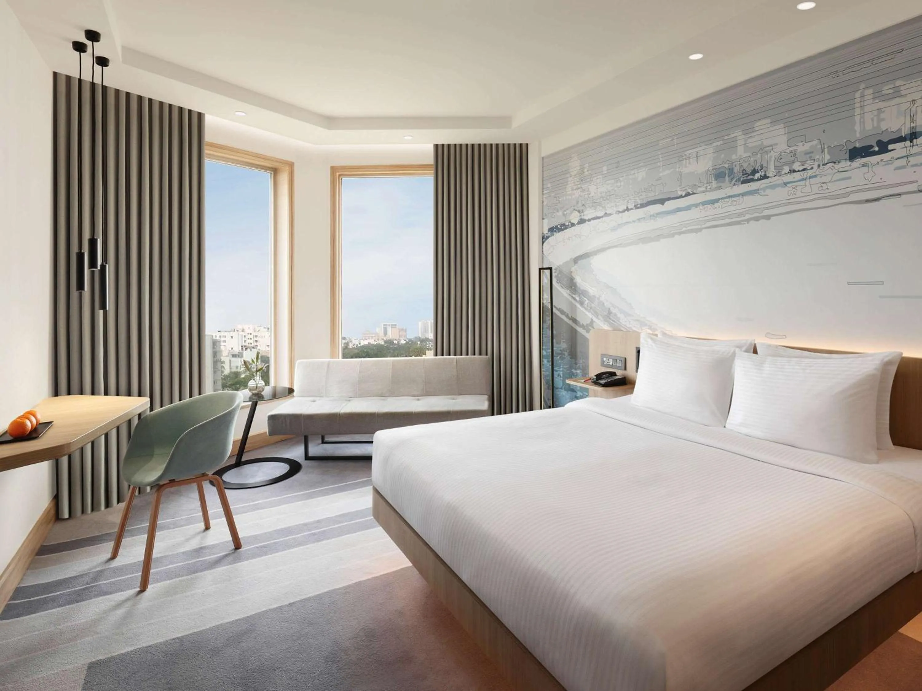 Photo of the whole room, Bed in Novotel Mumbai Juhu Beach