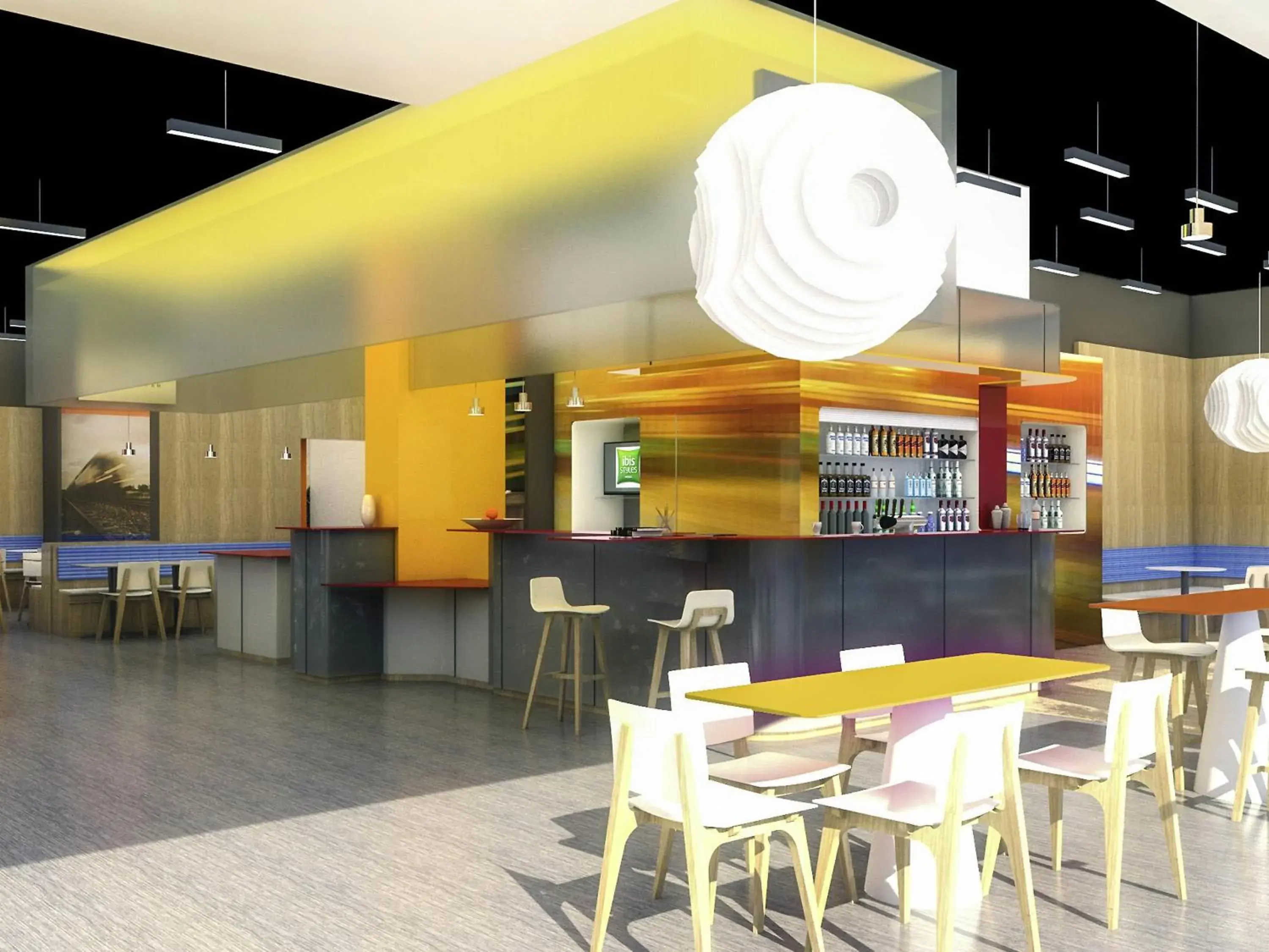 Lounge or bar in Ibis Styles Mulhouse Centre Gare Lounge or bar in Ibis Styles Mulhouse Centre Gare